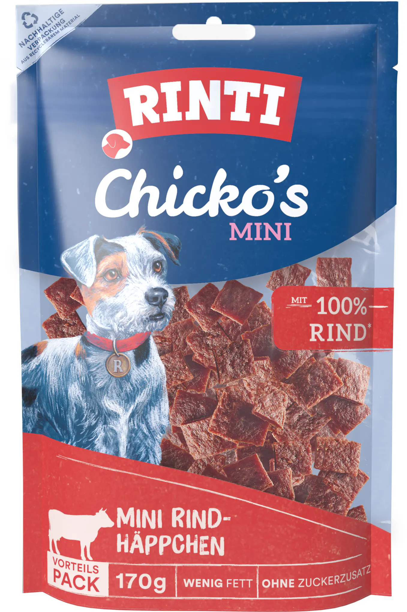Rinti Chicko Mini Hundesnack Rind 170 g