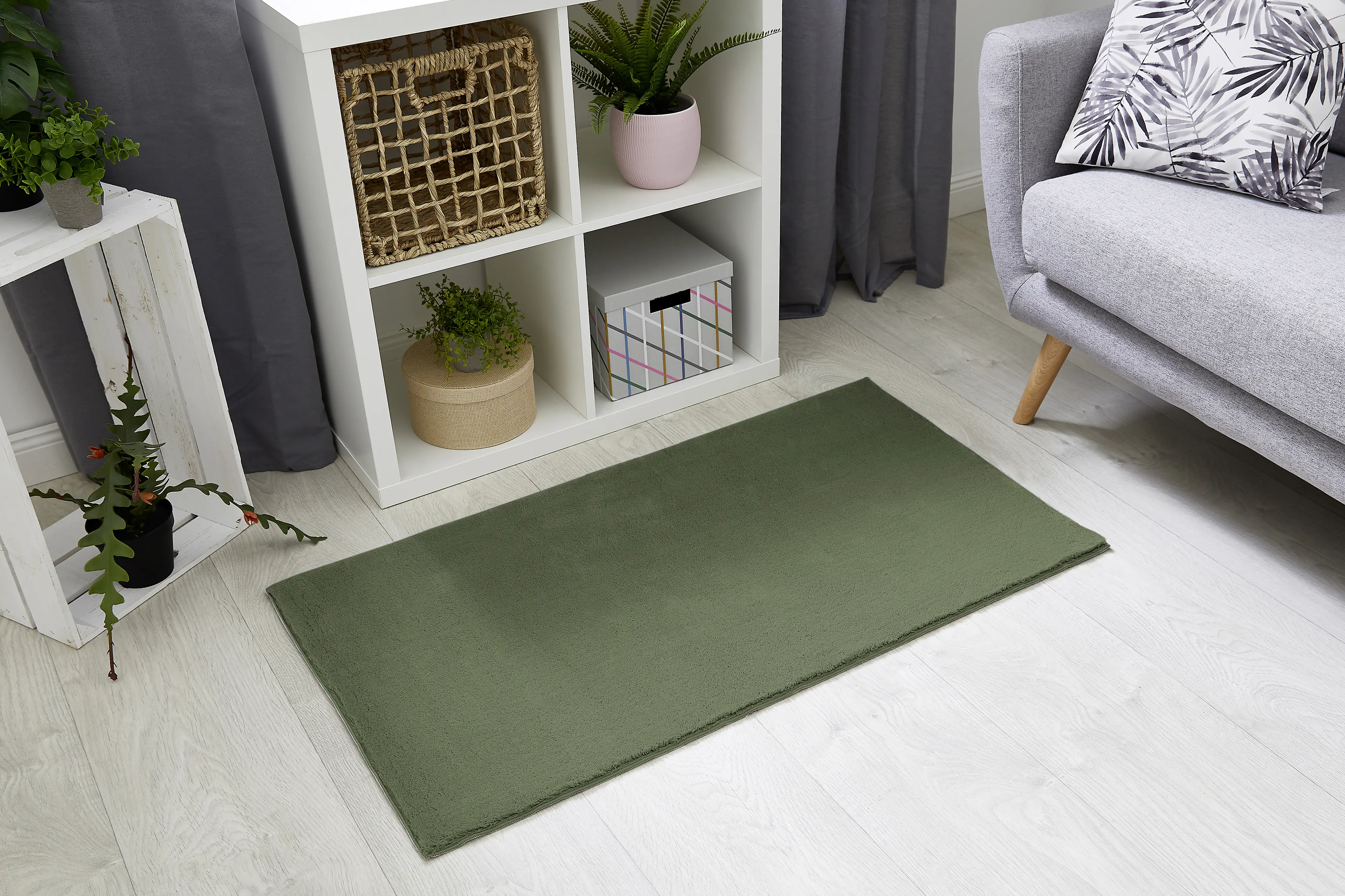 Flachwebteppich Bartolo 120 x 170 cm waldgrün