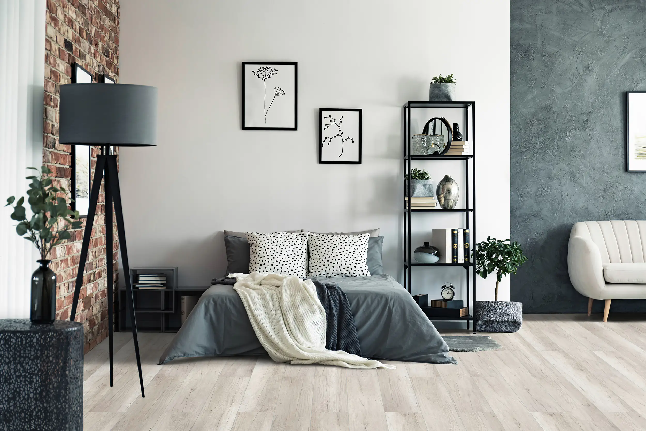 4003992549409_01 Classen Laminat Megaloc Aquaprotect 128,5 x 19,2 cm 8 mm Oak light grey