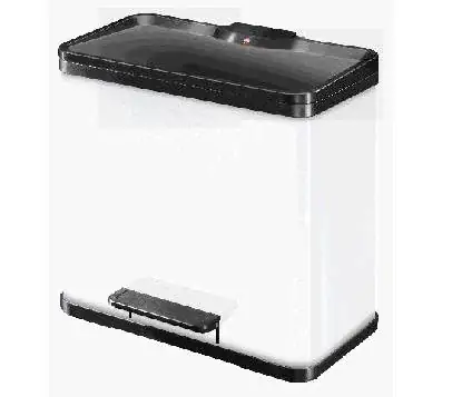 Hailo Abfalltrenner Öko Trio Plus L 3 x 9 L weiß 47 x 34 x 43 cm