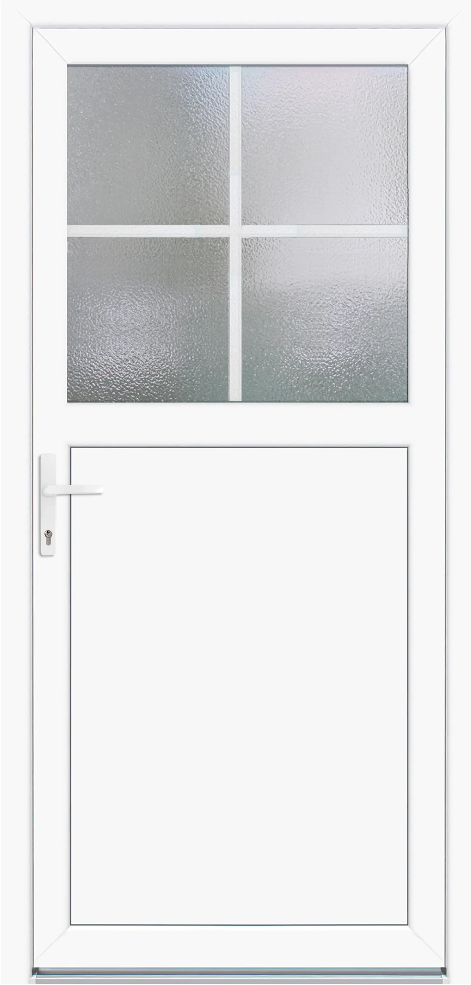 Panto Nebeneingangstür Kunststoff K502 98 x 198 cm DIN links weiß Panto Nebeneingangstür Kunststoff K502 98 x 198 cm DIN links weiß