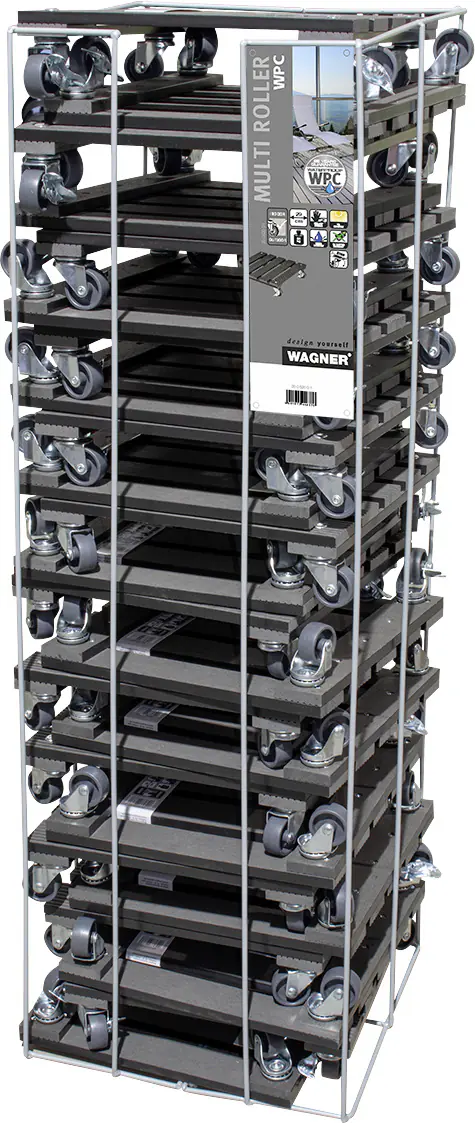 WAGNER Pflanzenroller WPC eckig 29 x 29 cm Tragkraft bis max. 80 kg WAGNER Pflanzenroller WPC eckig 29 x 29 cm Tragkraft bis max. 80 kg