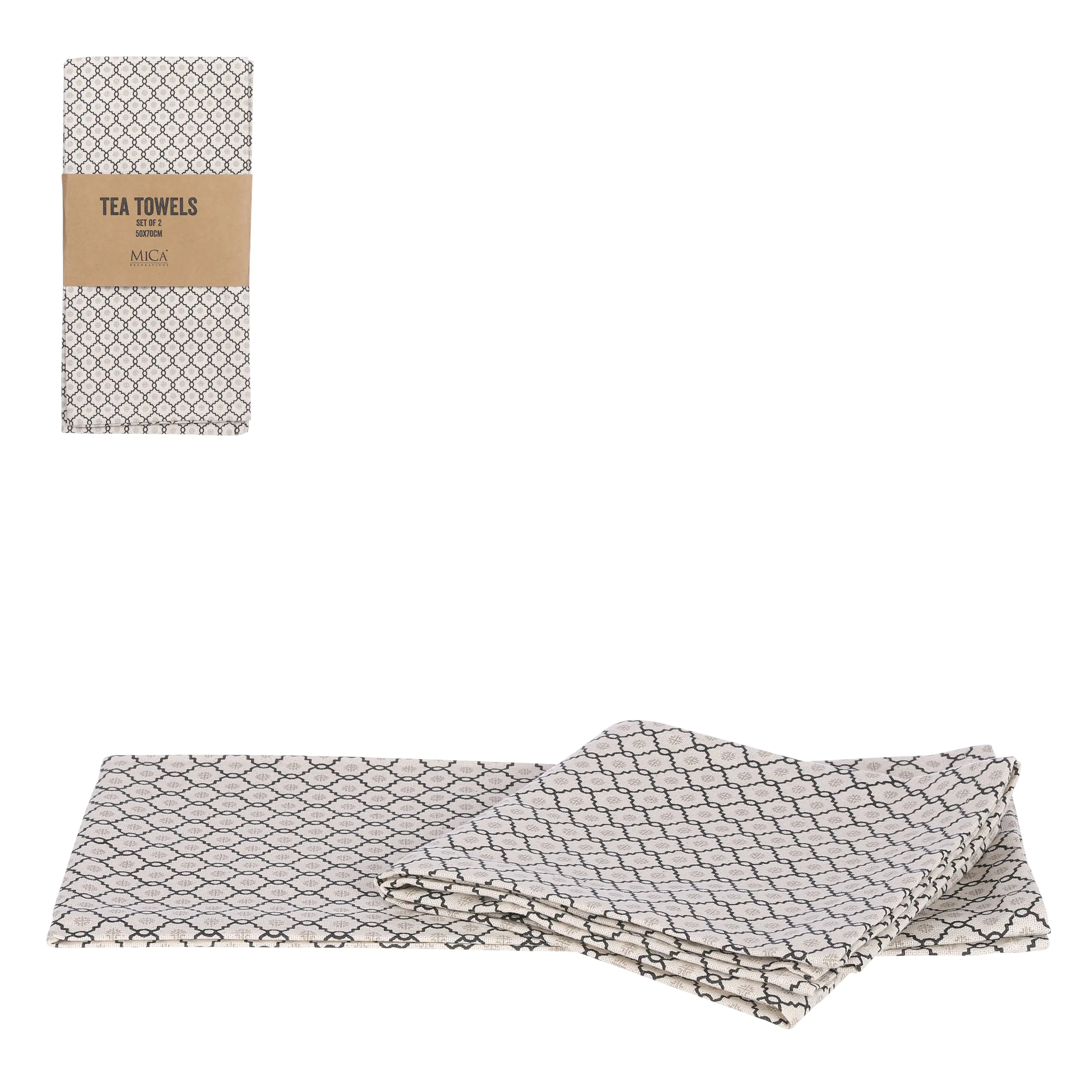 8718861872750 Mica Geschirrtuch Badhi taupe 70 x 50 cm