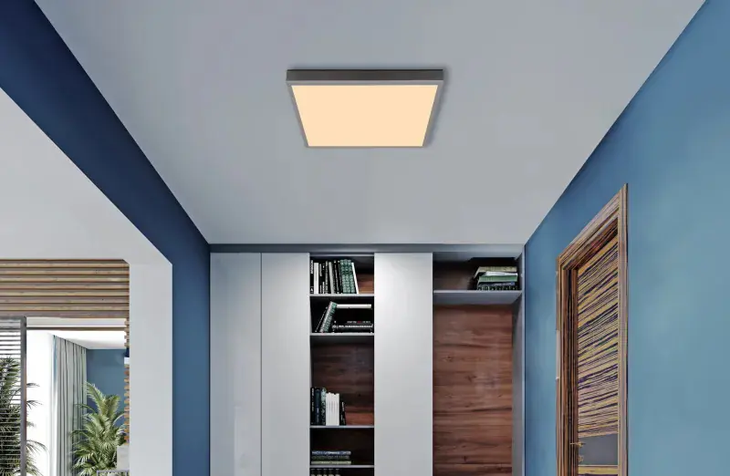 Globo Deckenleuchte Doro 45 x 45 L x B silber warmweiß