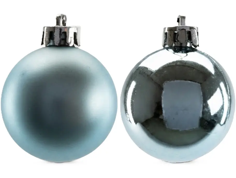 TrendLine Weihnachtskugeln bruchfest, langlebig Ø 4 cm dämmerungsblau 16 Stück