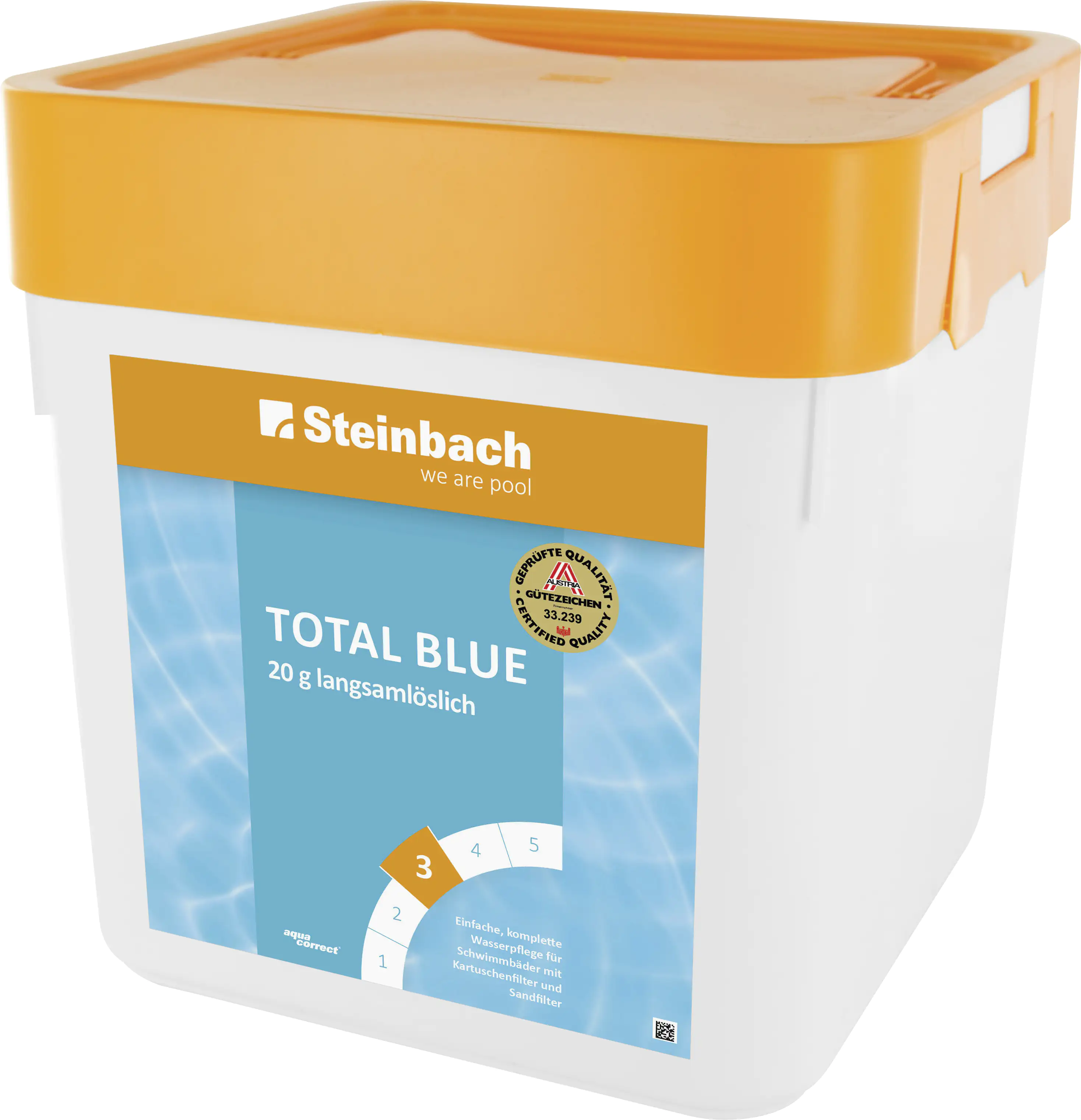 9008748523066 Steinbach Poolpflege Total Blue Chlorprodukt 5 kg Tabletten langsamlöslich