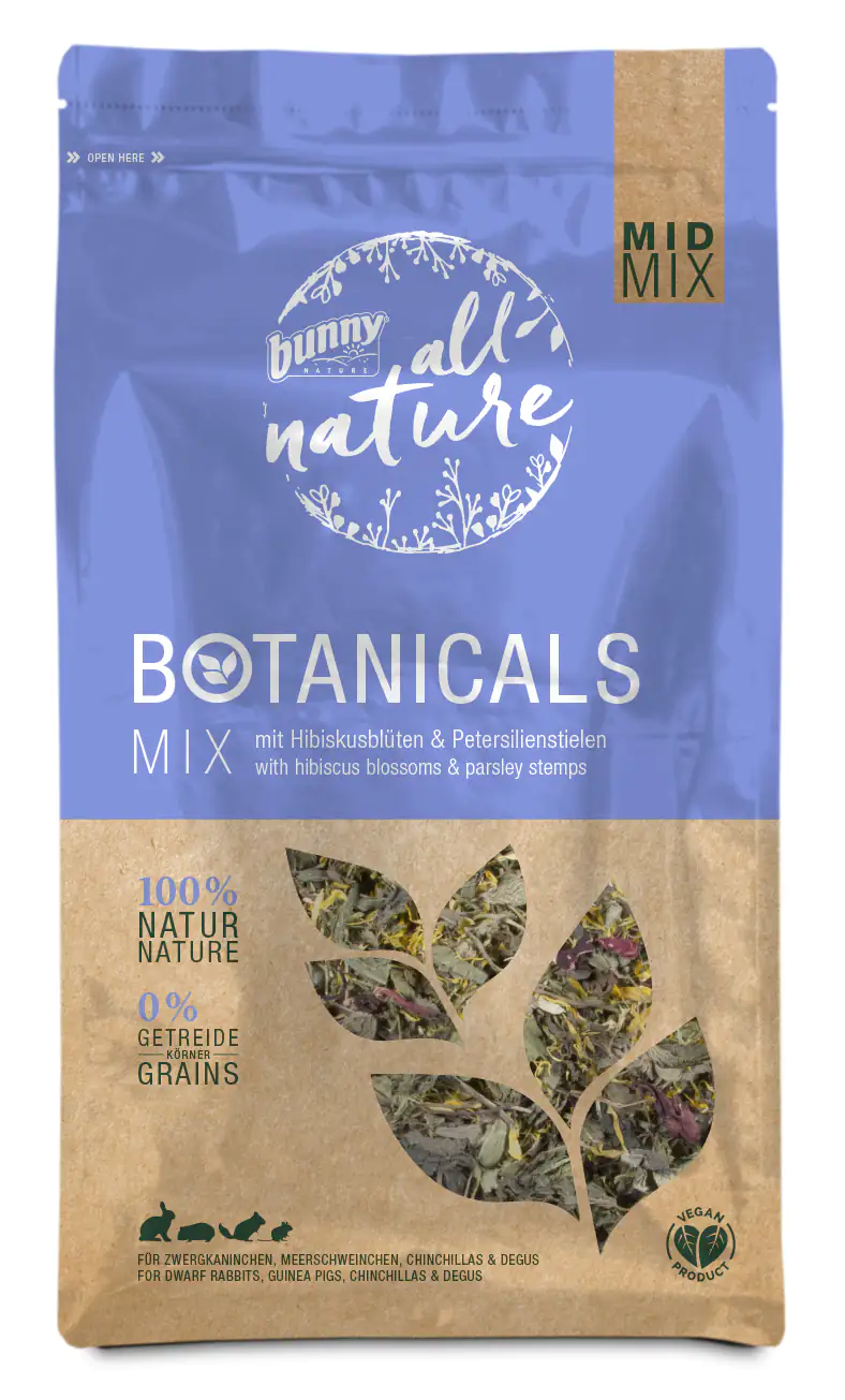 Bunny Nature Botanicals Mid Mix Hibiskusblüten & Petersilienstielen 150 g