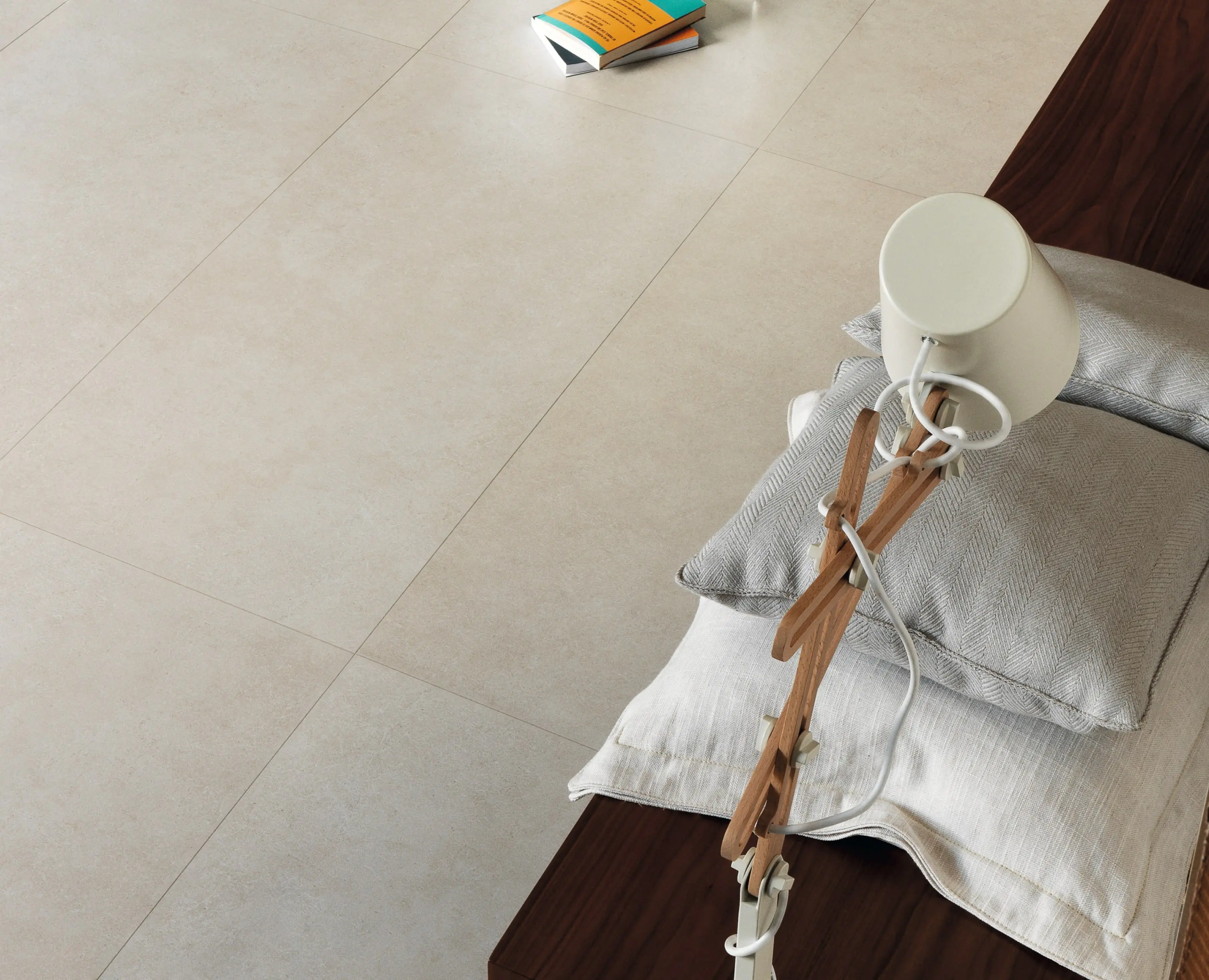 Bodenfliese Feinsteinzeug Hometec Beton 60 x 120 cm elfenbein Bodenfliese Feinsteinzeug Hometec Beton 60 x 120 cm elfenbein