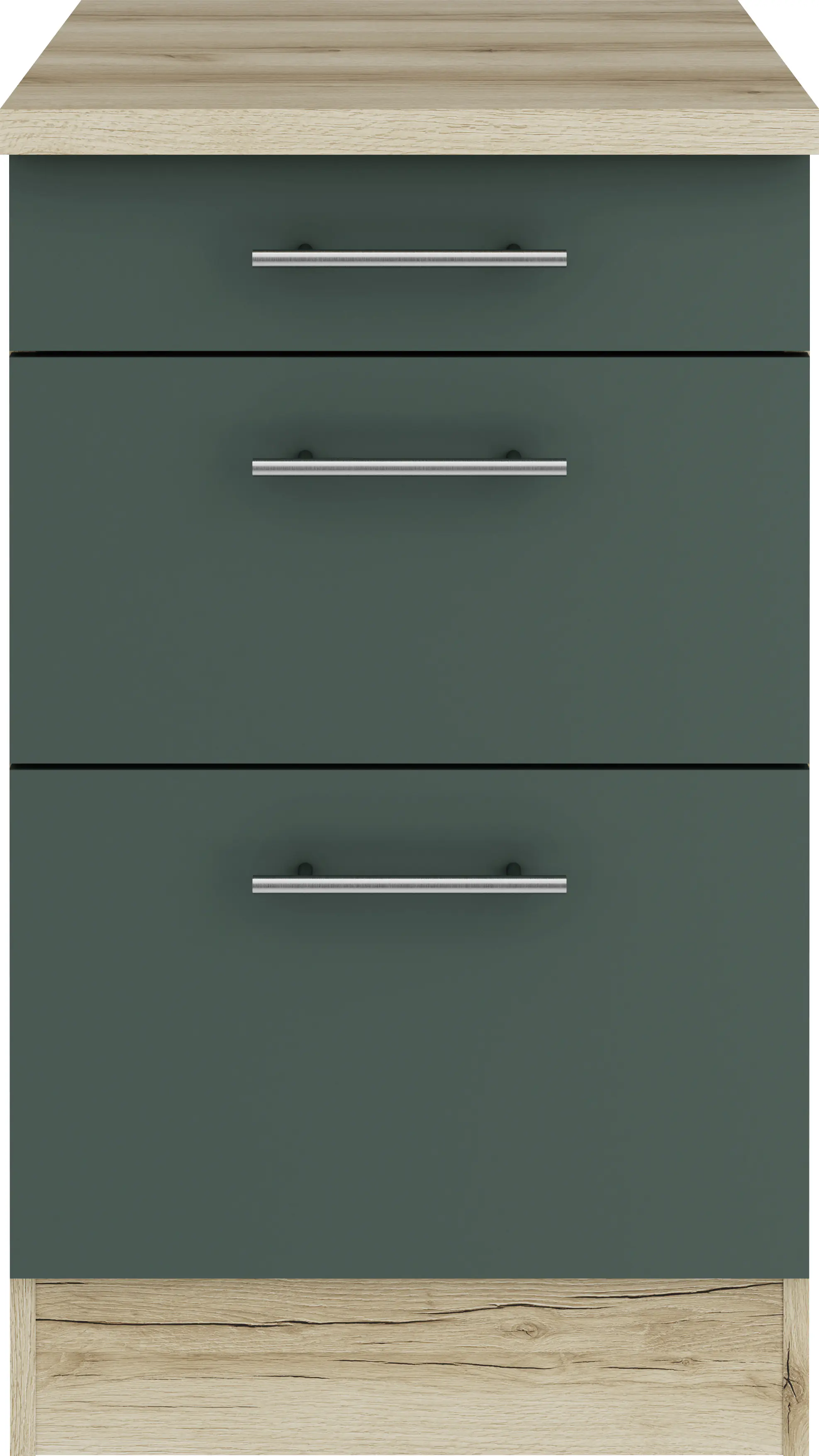 Optifit Unterschrank Savona 405 steingrün/eiche 50 cm