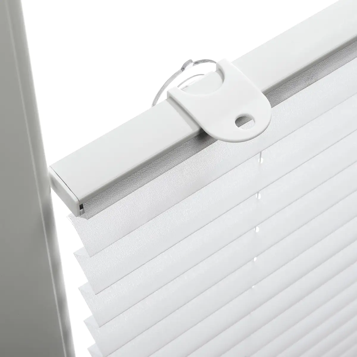 Gardinia Plissee Solo mit Saugnapf weiß, 100 x 130 cm