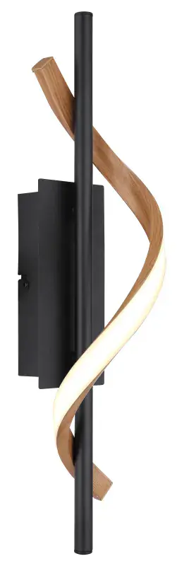 Globo Wandleuchte Watkins 10 x 46,5 cm B x H schwarz warmweiß