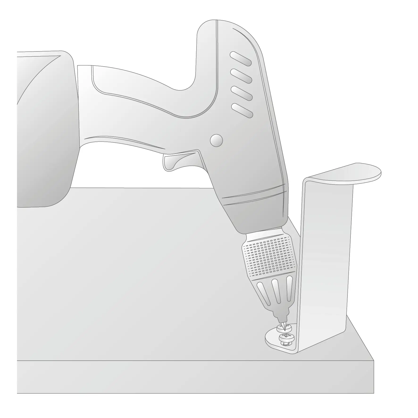 Wagner Möbelfuß ST 0120 Stahl 12 x 5 cm schwarz matt - 1 Stück