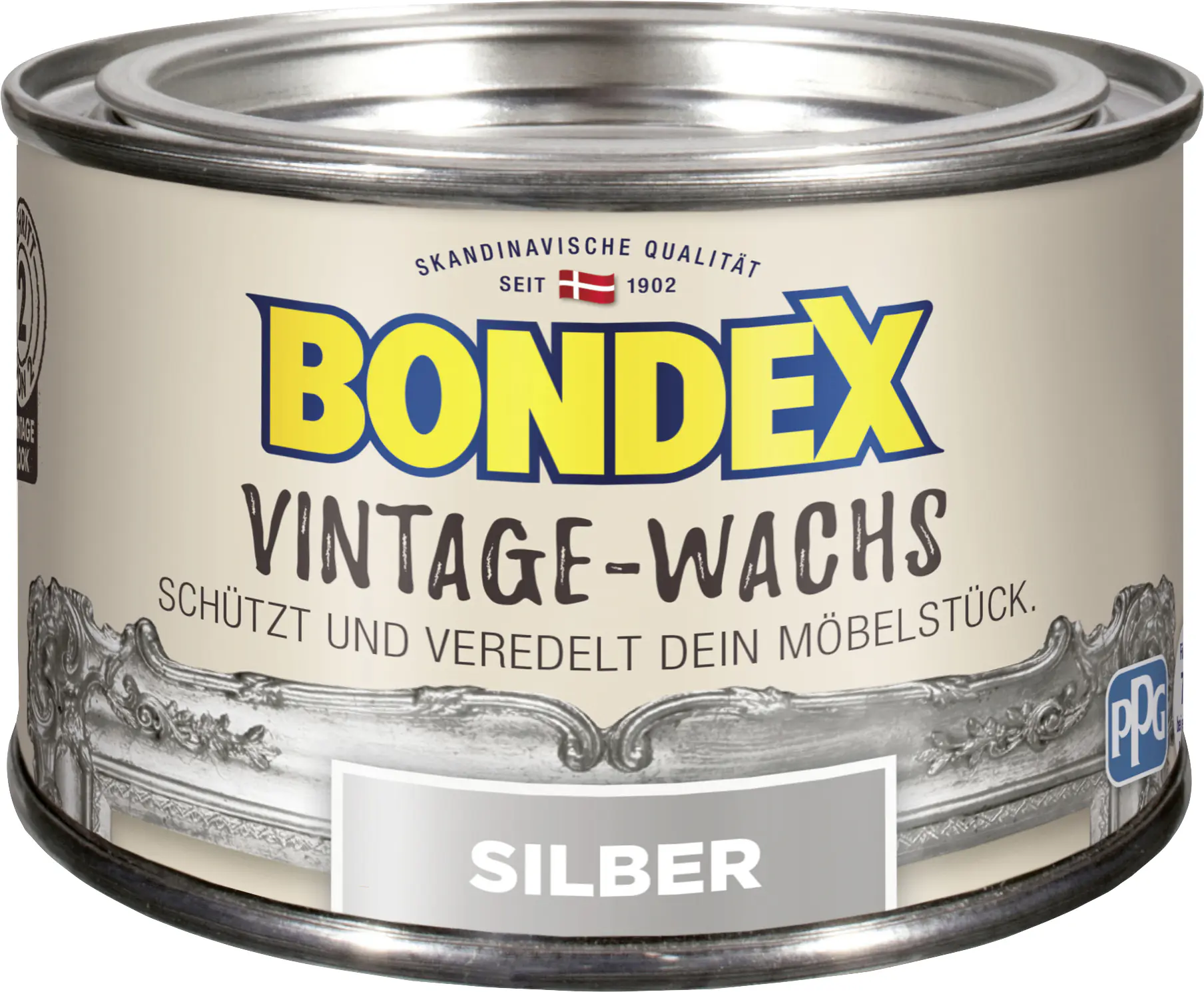 Bondex Vintage-Holzwachs silber-metallic 250 ml