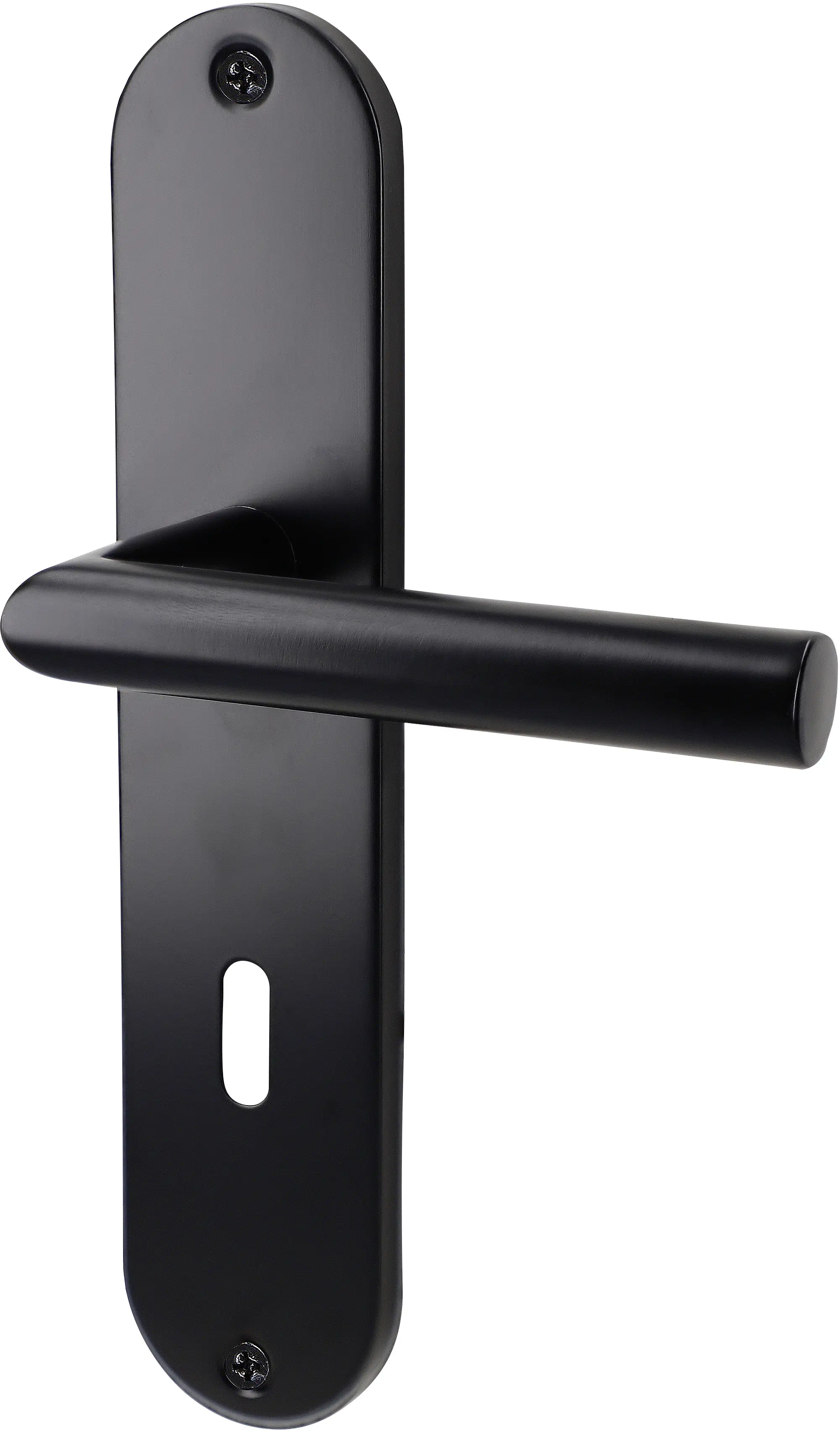 Alpertec Türgarnitur Langschild Conte BB Edelstahl schwarz 24 x 5 cm