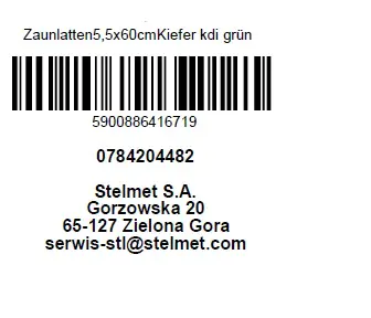 Zaunlatte Kiefer 60 x 5,5 x 2,8 cm kesseldruckimprägniert