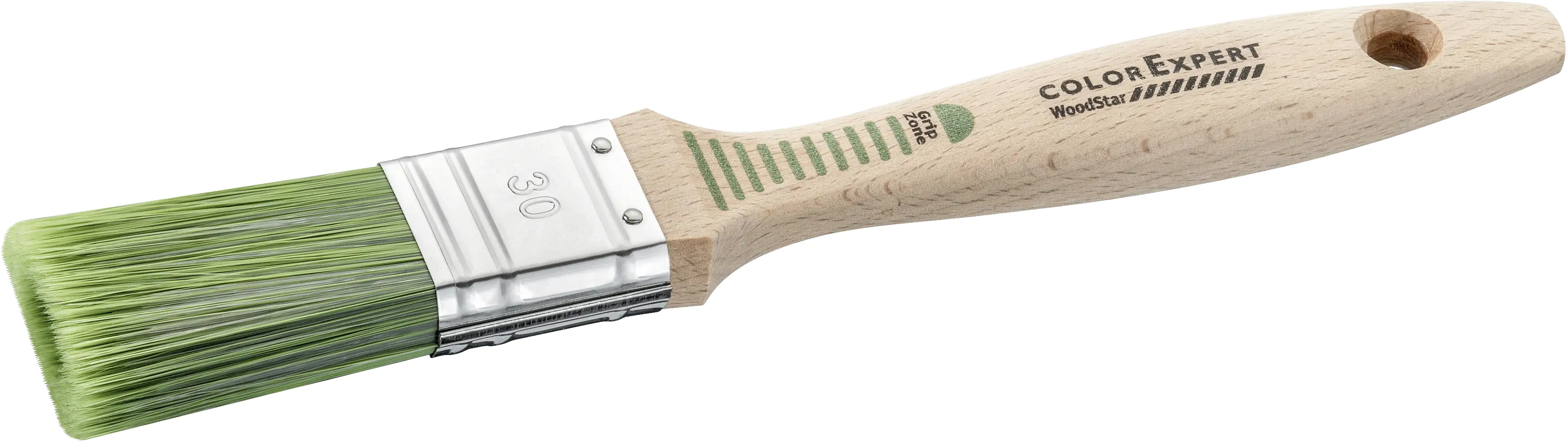 4013307718222 Color Expert Lasur-Flachpinsel WoodStar 30 mm 9. Stärke, GripZone