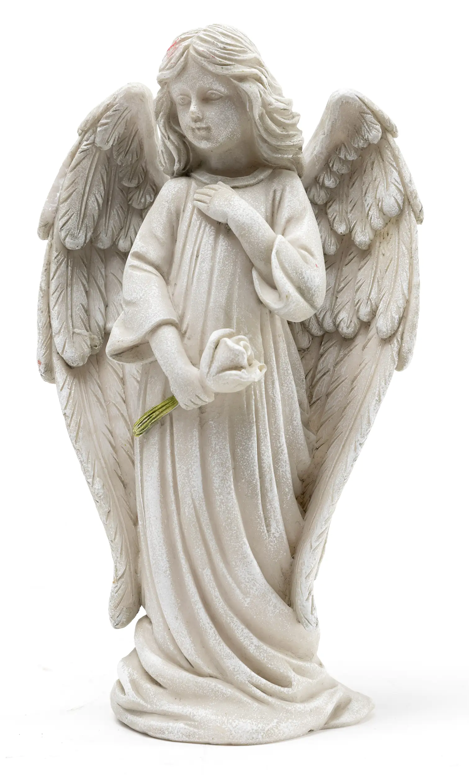 4333692388849 TrendLine Figur Engel 20 cm grau
