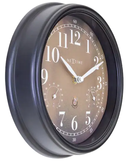 Nextime Außenwanduhr Jasmine Ø 23,5 cm