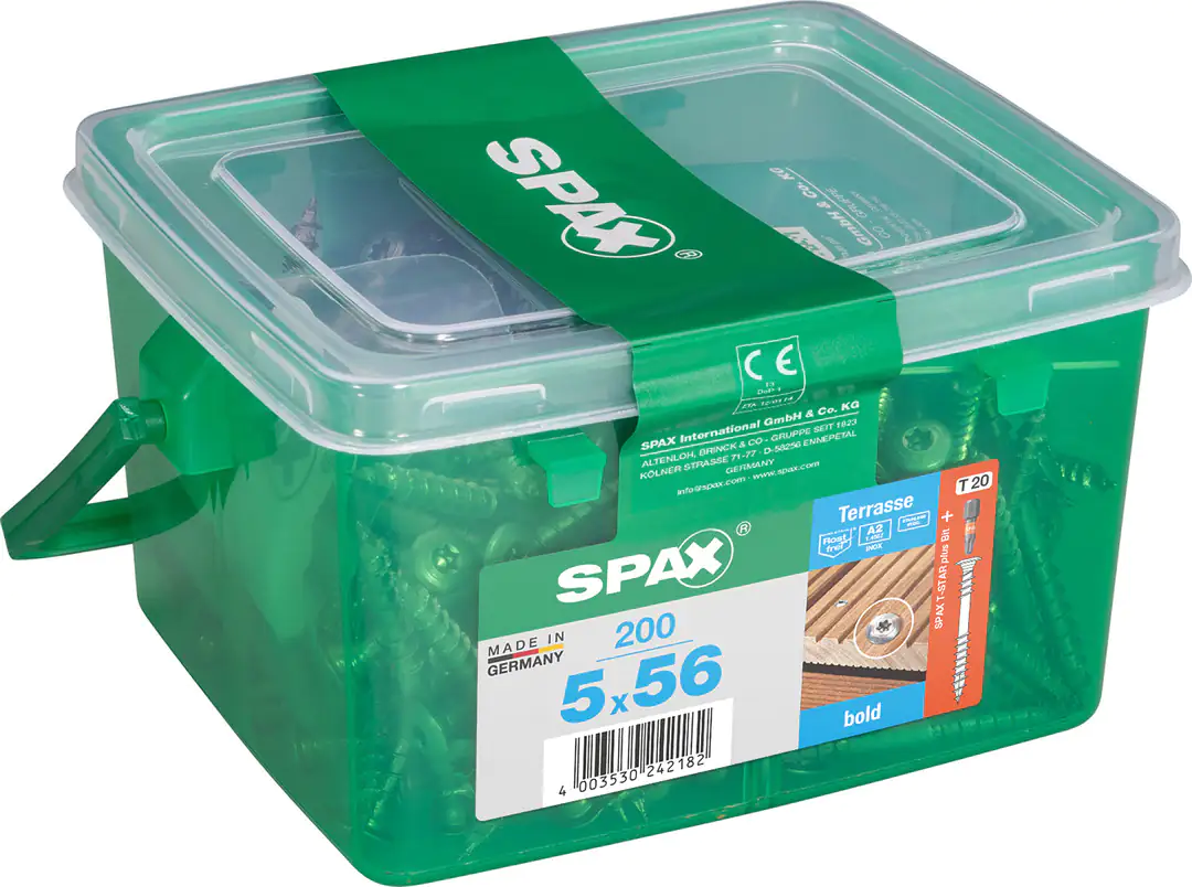 Spax Terrassenschrauben 5.0 x 56 mm TX 20 - 200 Stk.