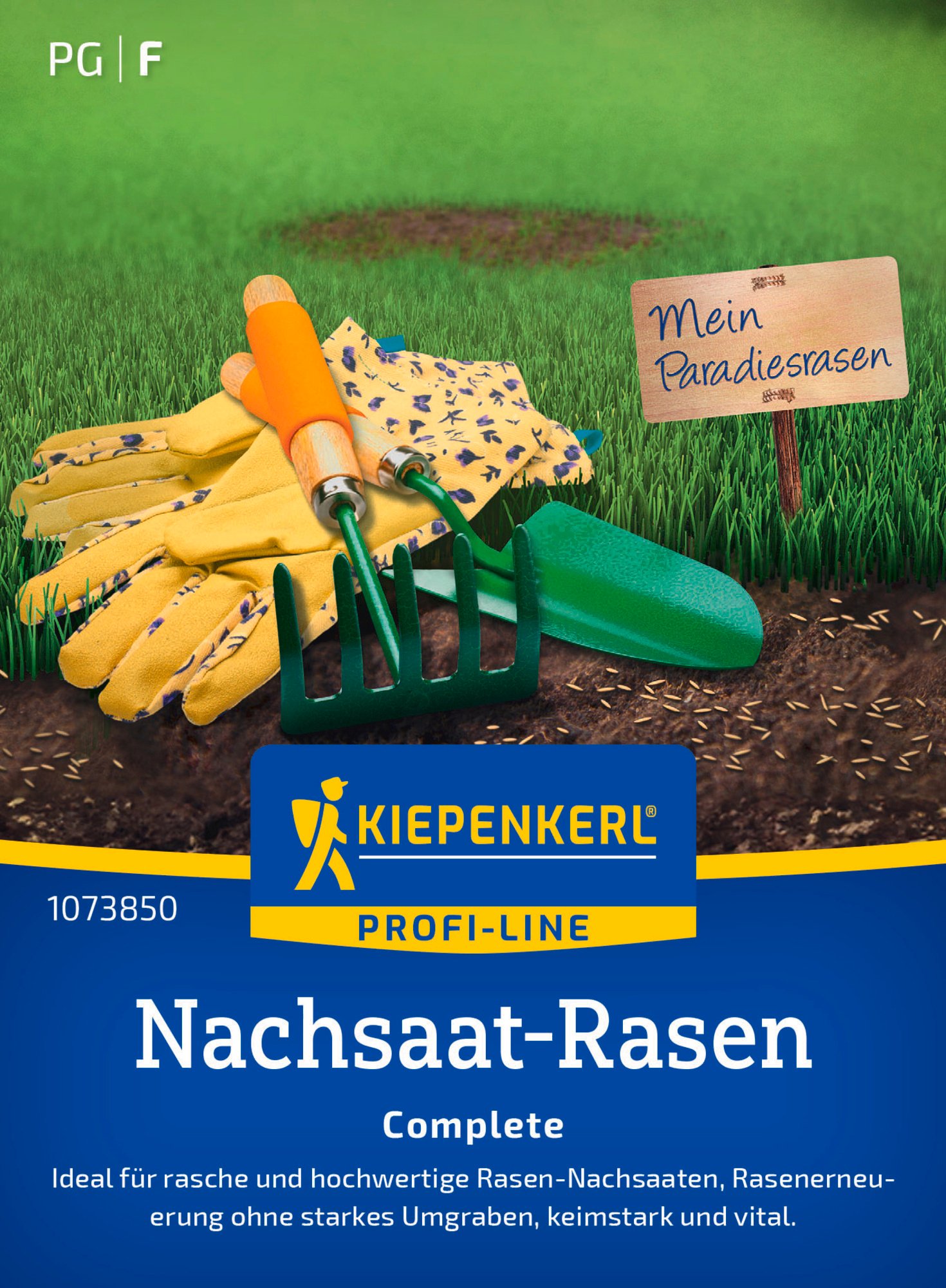 Kiepenkerl Profi-Line Rasensamen Nachsaat-Rasen Complete für ca. 1 - 2 m²