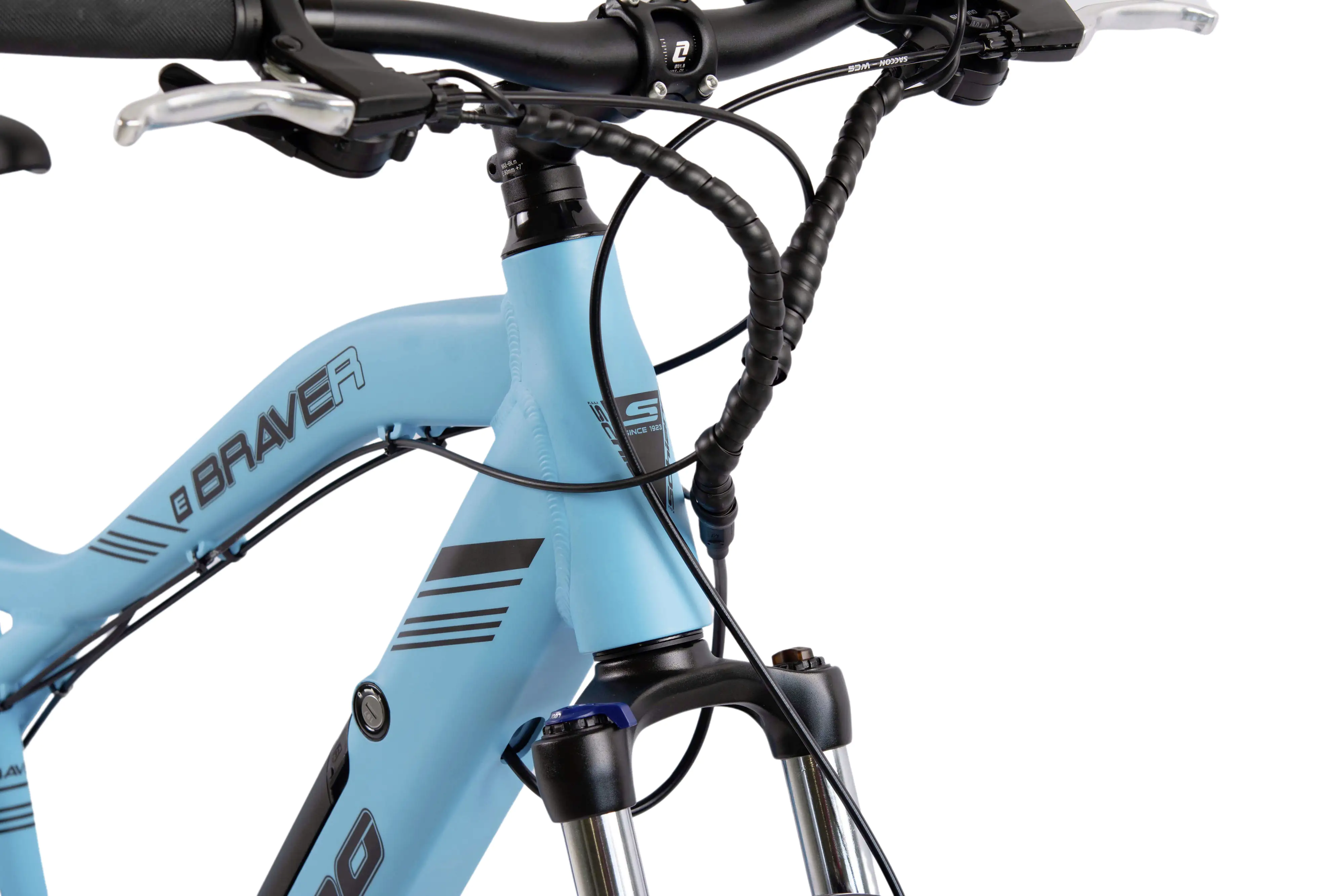Schiano E-MTB BRAVER 27 Zoll 24-Gang water blue matt Schiano E-MTB BRAVER 27 Zoll 24-Gang water blue matt