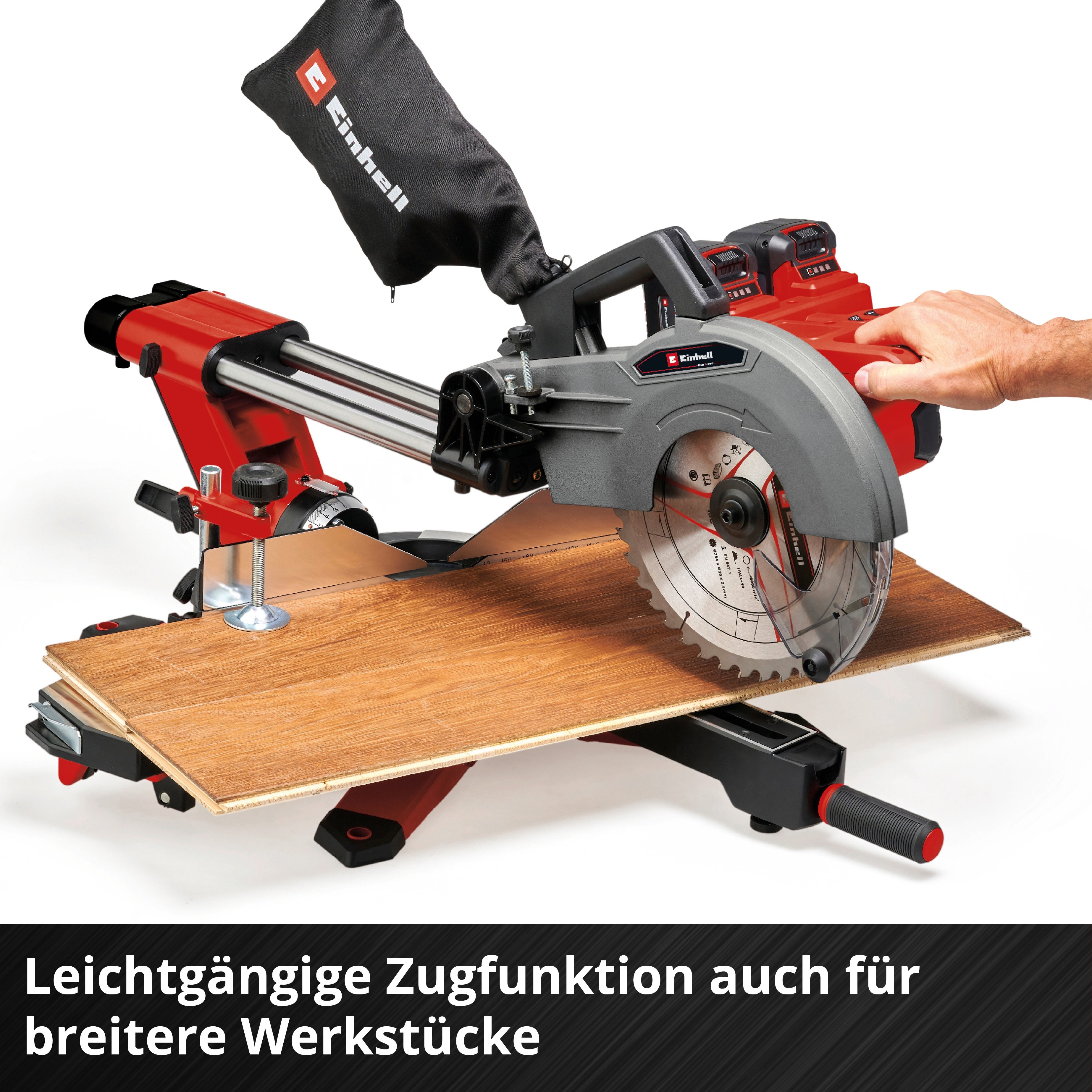 Einhell Expert Akku-Zug-Kapp-Gehrungssäge TE-SM 36/10 L Li Solo 36 V