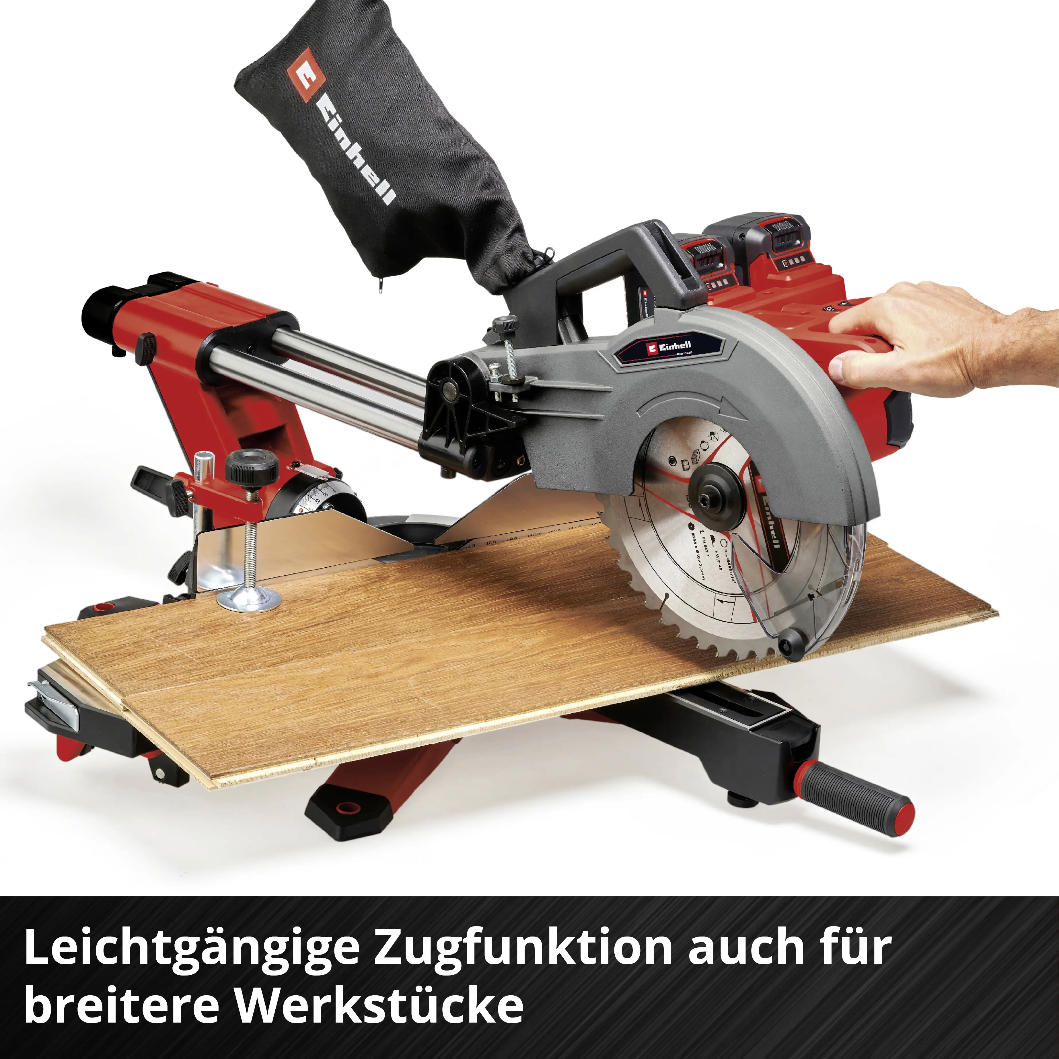 Einhell Expert Akku-Zug-Kapp-Gehrungssäge TE-SM 36/10 L Li Solo 36 V