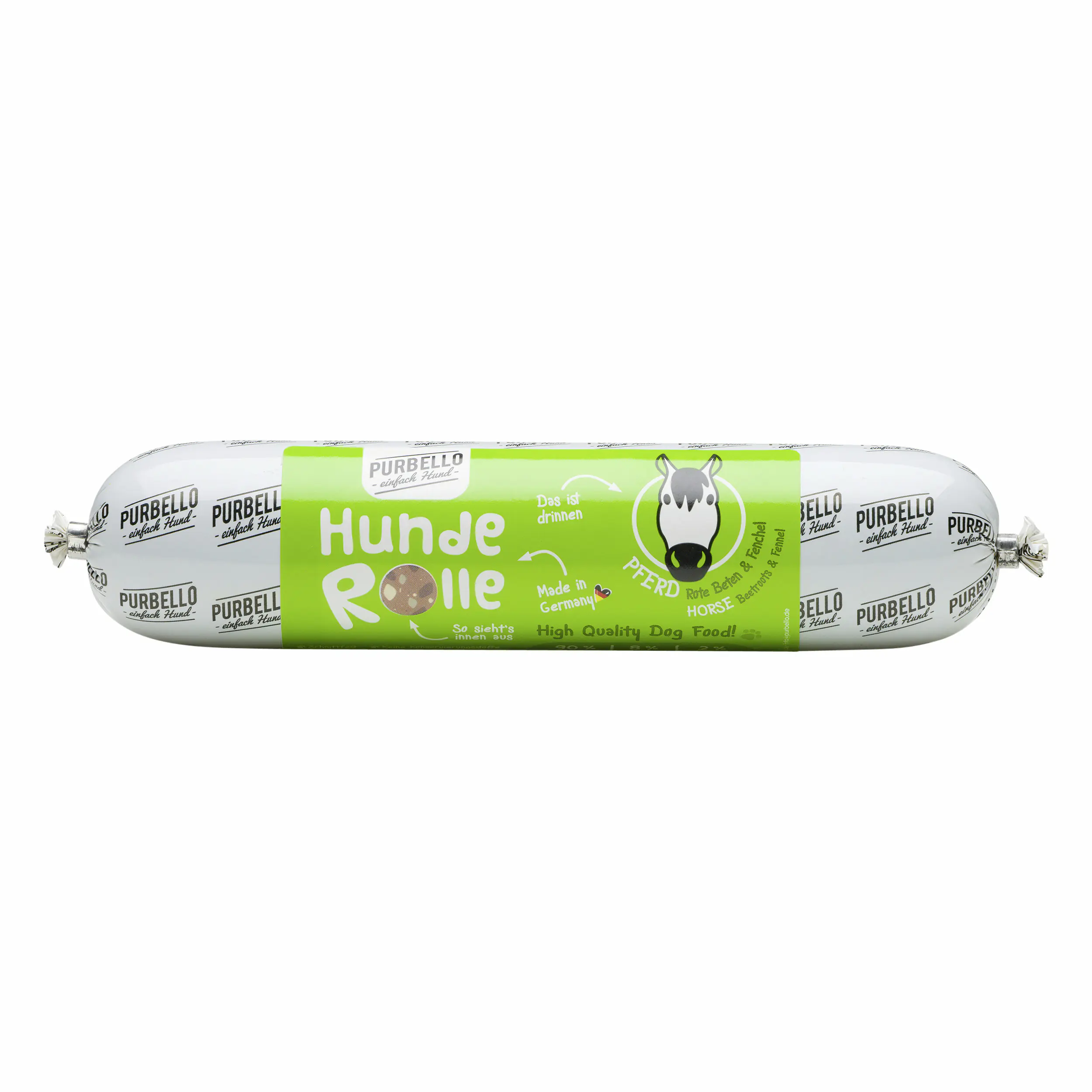 Purbello Hundefutter Rolle Adult getreidefrei 400 g Pferd