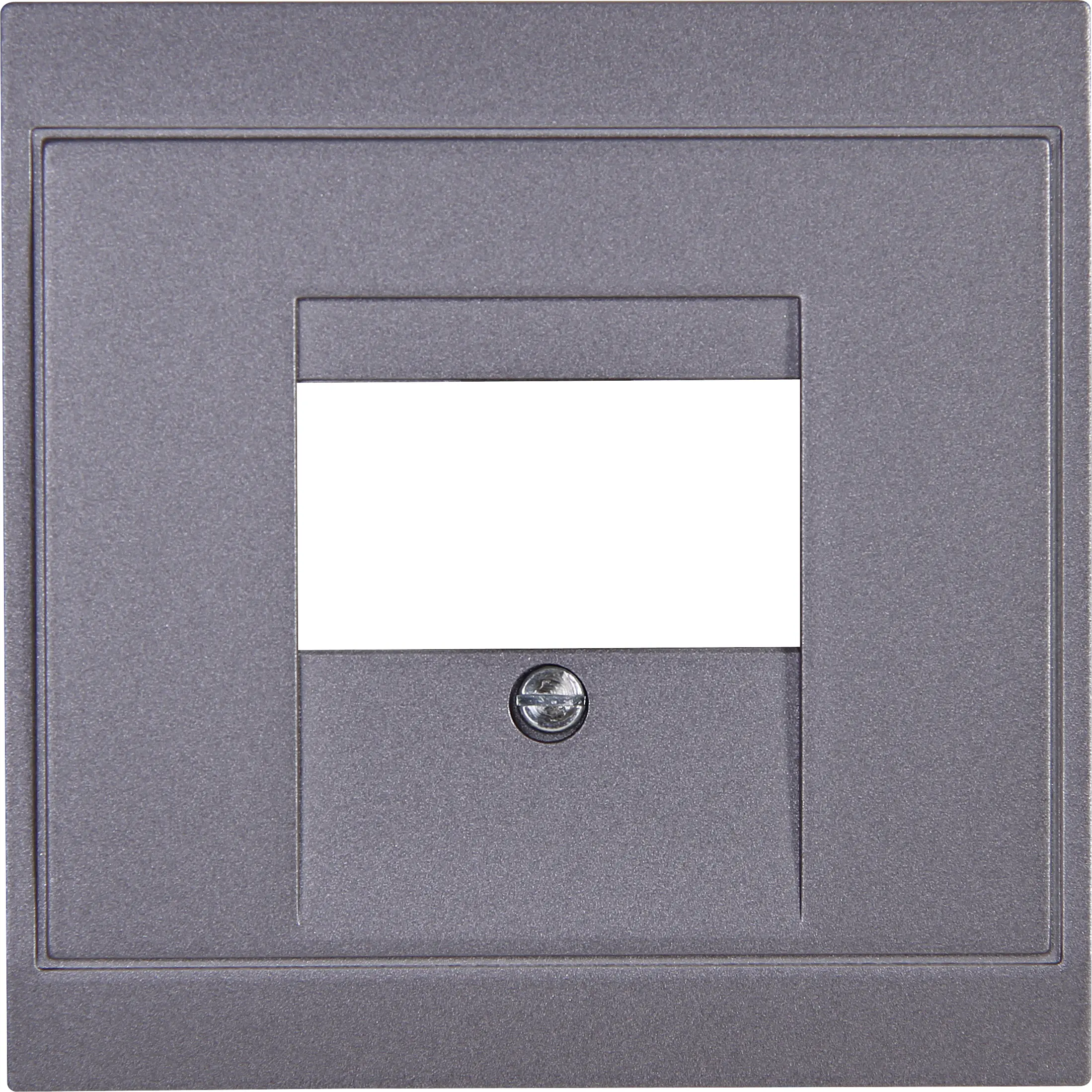 Kopp TAE-Abdeckung für 1-3 Anschlüsse MALTA silber-anthrazit, 350115188