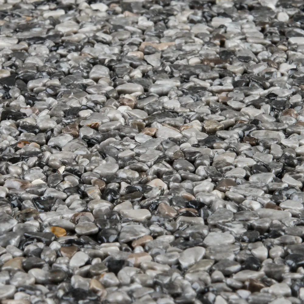 RAVELLO Steinteppich Boden Indoor Körnung Mittel Farbe grau 19 kg Set