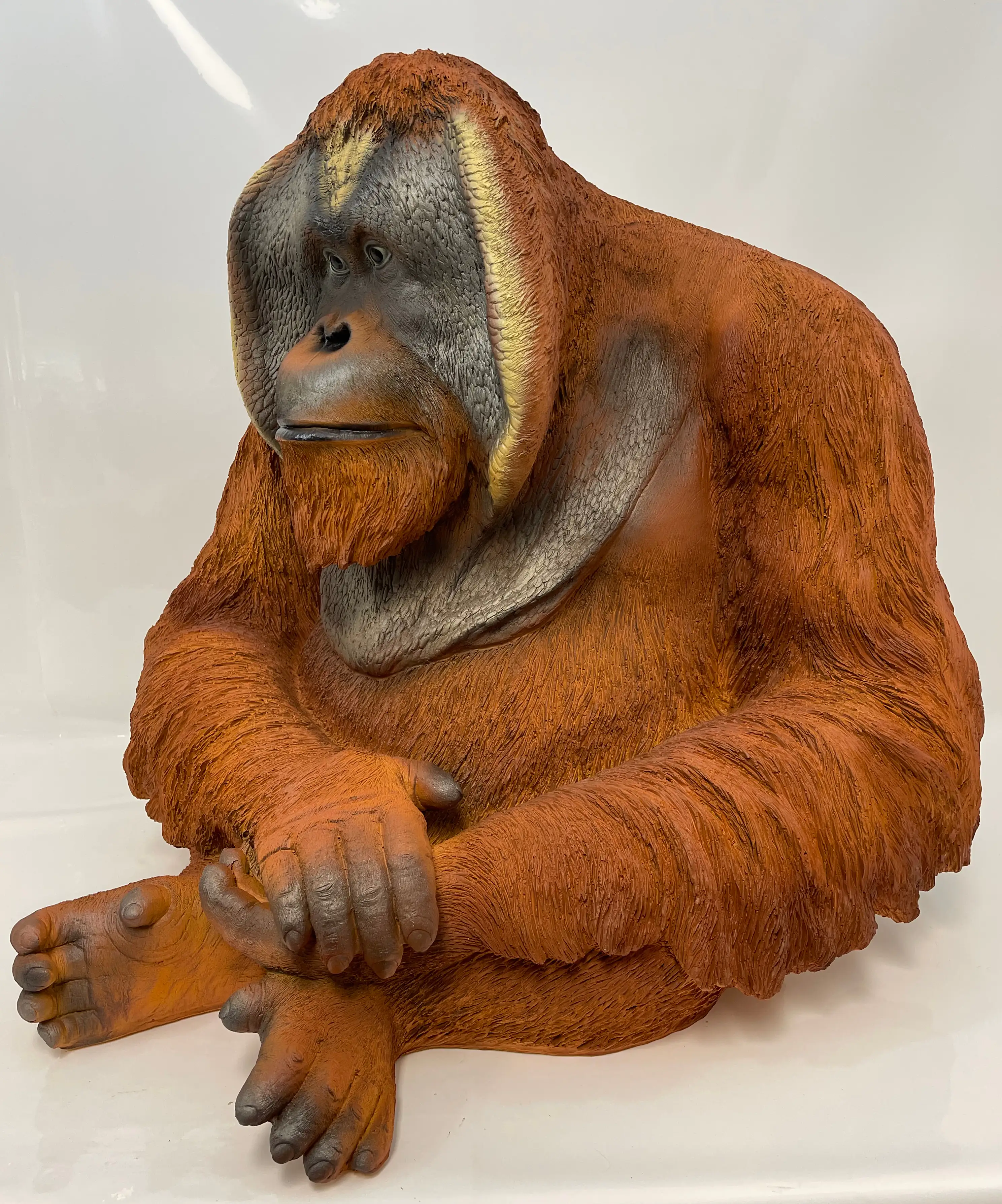Dekofigur Orang-Utan groß 75 x 80 x 65 cm