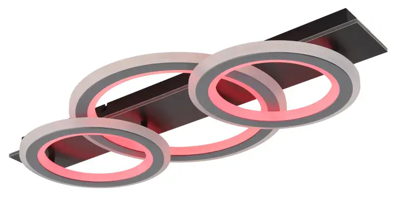 Globo Deckenleuchte Jayden 73 x 37 cm L x B schwarz CCT