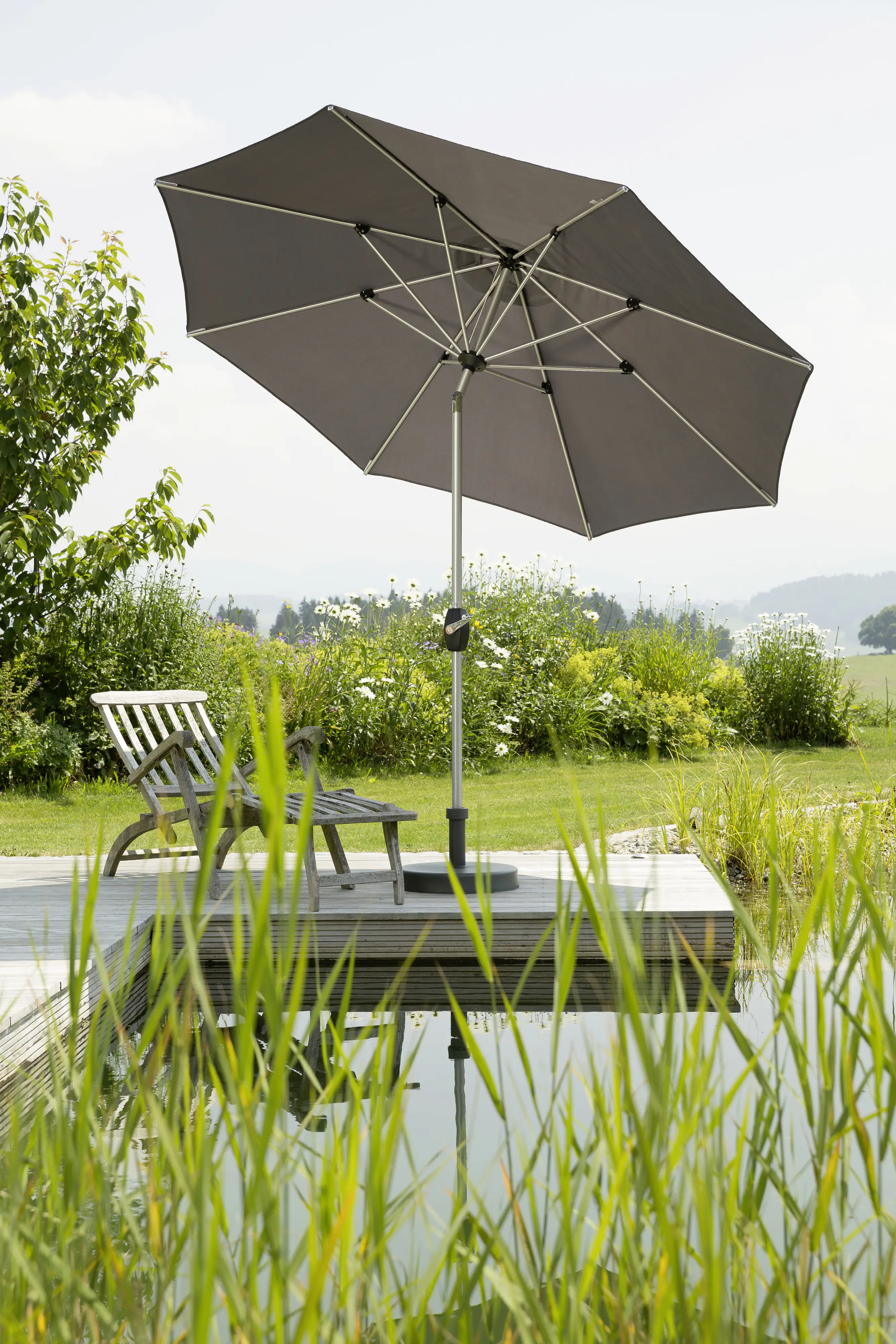 Schneider Sonnenschirm Venedig anthrazit Ø 270 cm Schneider Sonnenschirm Venedig anthrazit Ø 270 cm