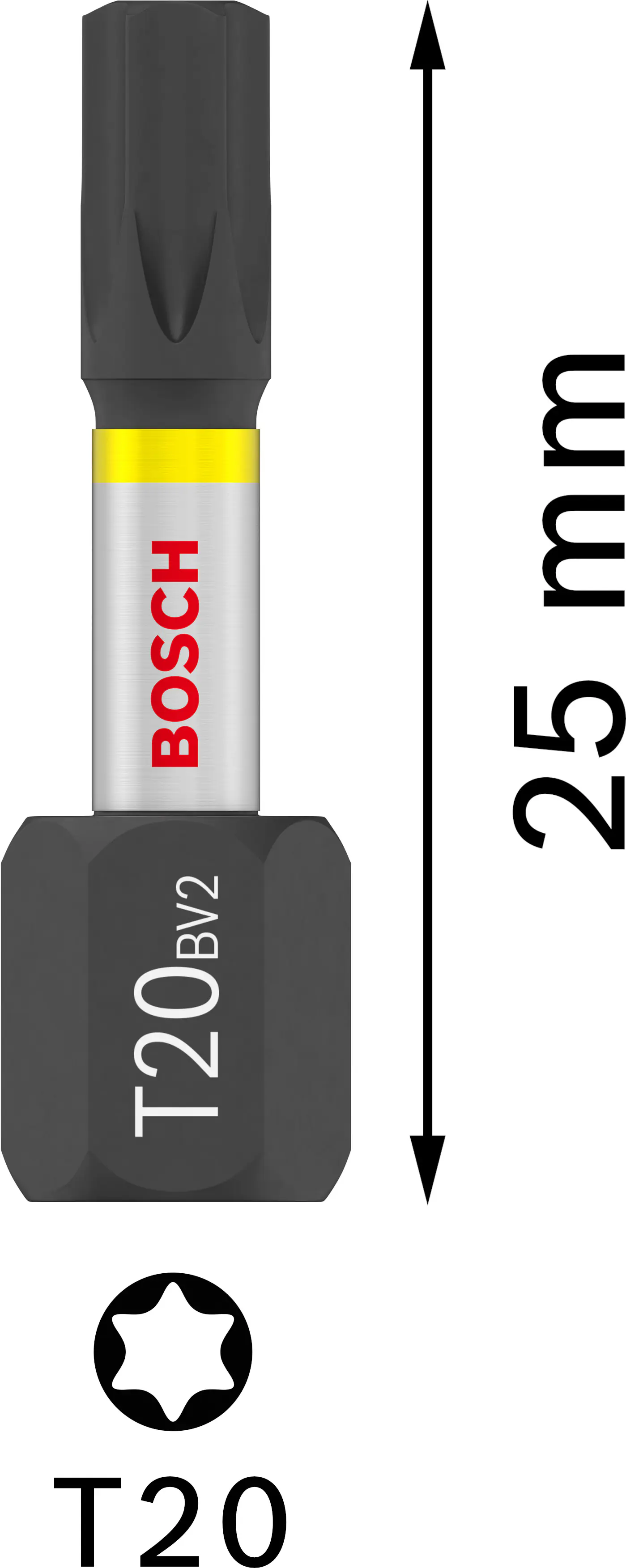 Bosch PRO Impact Bit T20 25 mm 25-teilig Bosch PRO Impact Bit T20 25 mm 25-teilig