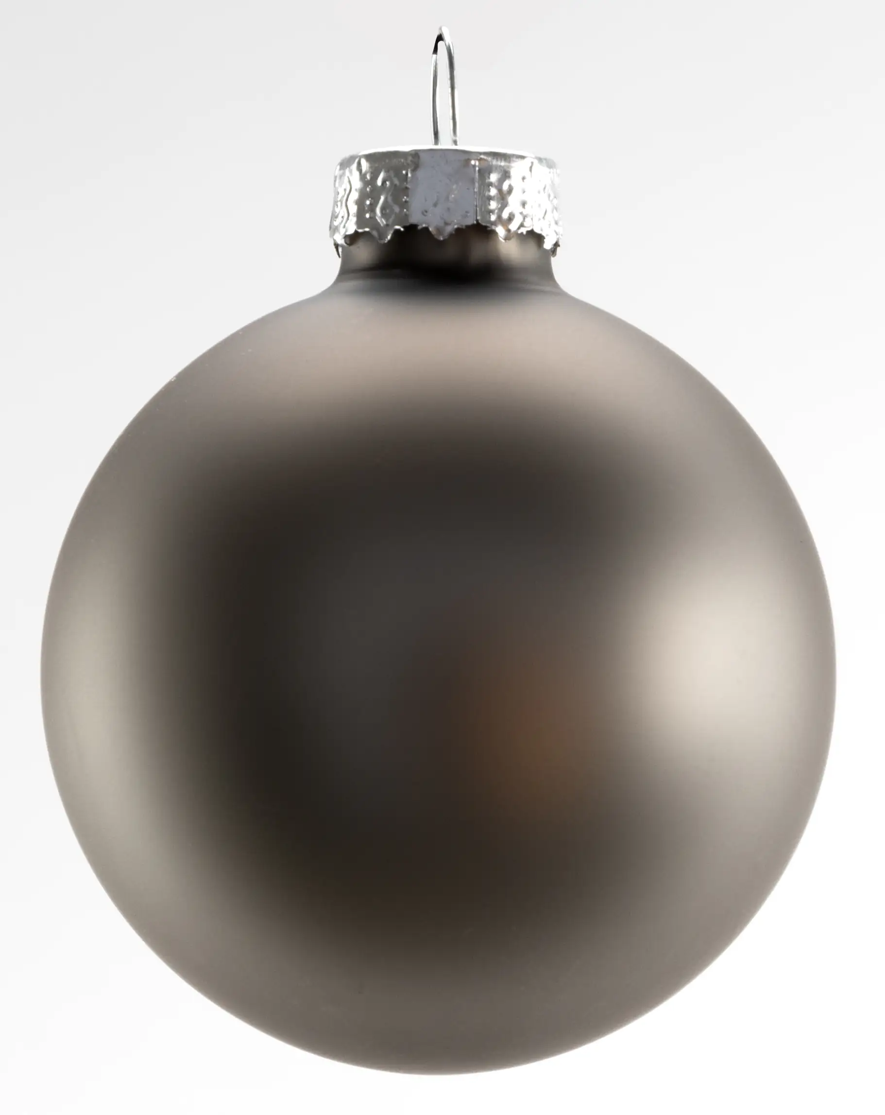 4333692538435_02 TrendLine Weihnachtskugeln aus Glas Ø 60 mm warmgrau - 20 Stück