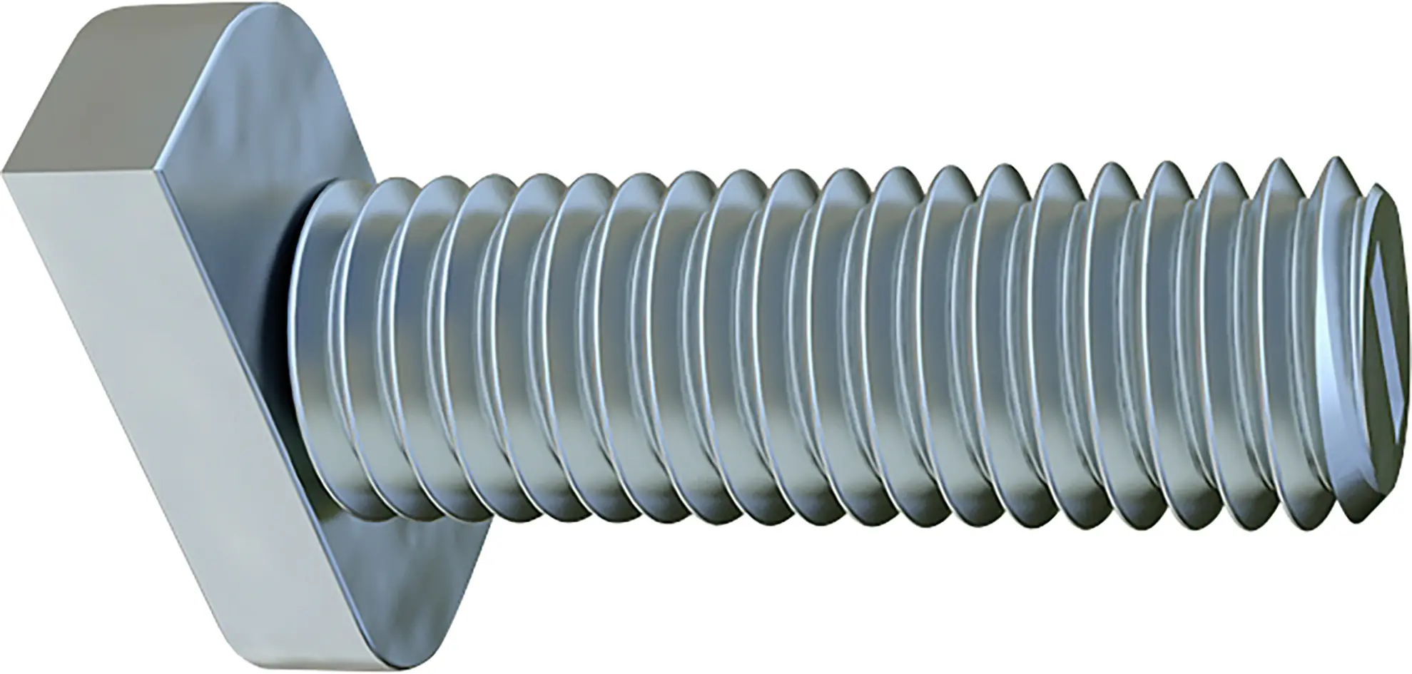 HSI Hammerkopfschrauben rostfrei Ø 8 x 20 mm - 50 Stück Edelstahl A2
