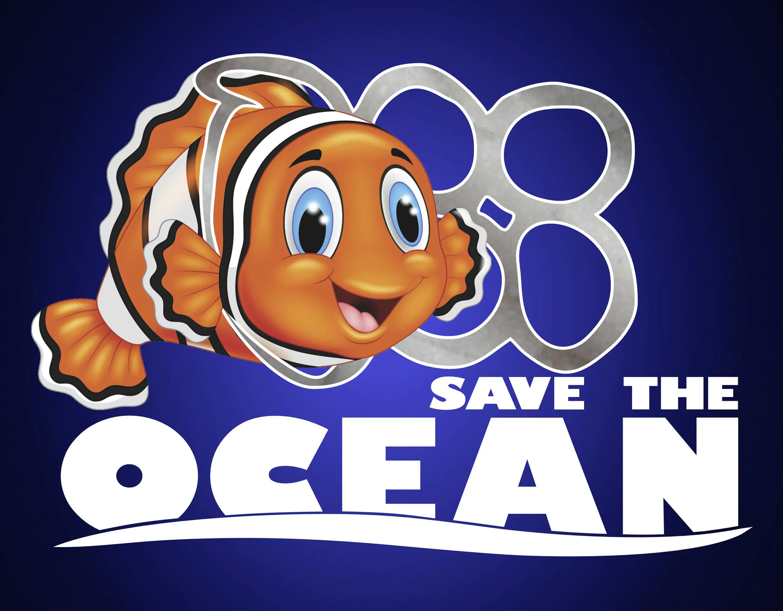 Hermann Schütz Aufkleber Save the ocean 115x149mm