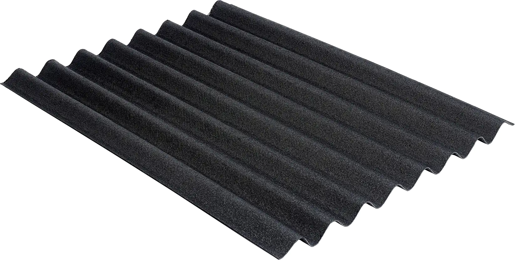 Onduline Bitumenwellplatte Easyline 100 x 76 cm 2,6 mm schwarz Onduline Bitumenwellplatte Easyline 100 x 76 cm 2,6 mm schwarz