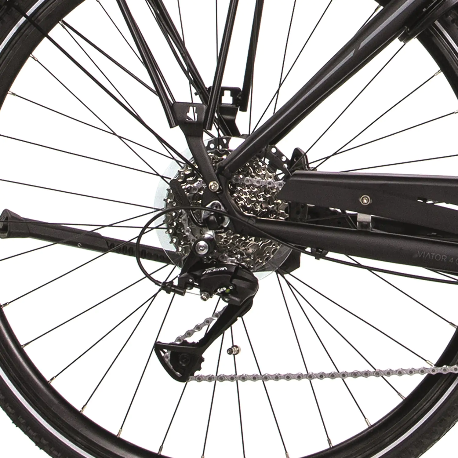 4008153628641_7 Fischer E-Bike Trekking Viator 4.0i-S1 Herren 28 Zoll 9-Gang 418 Wh schwarz matt 62864