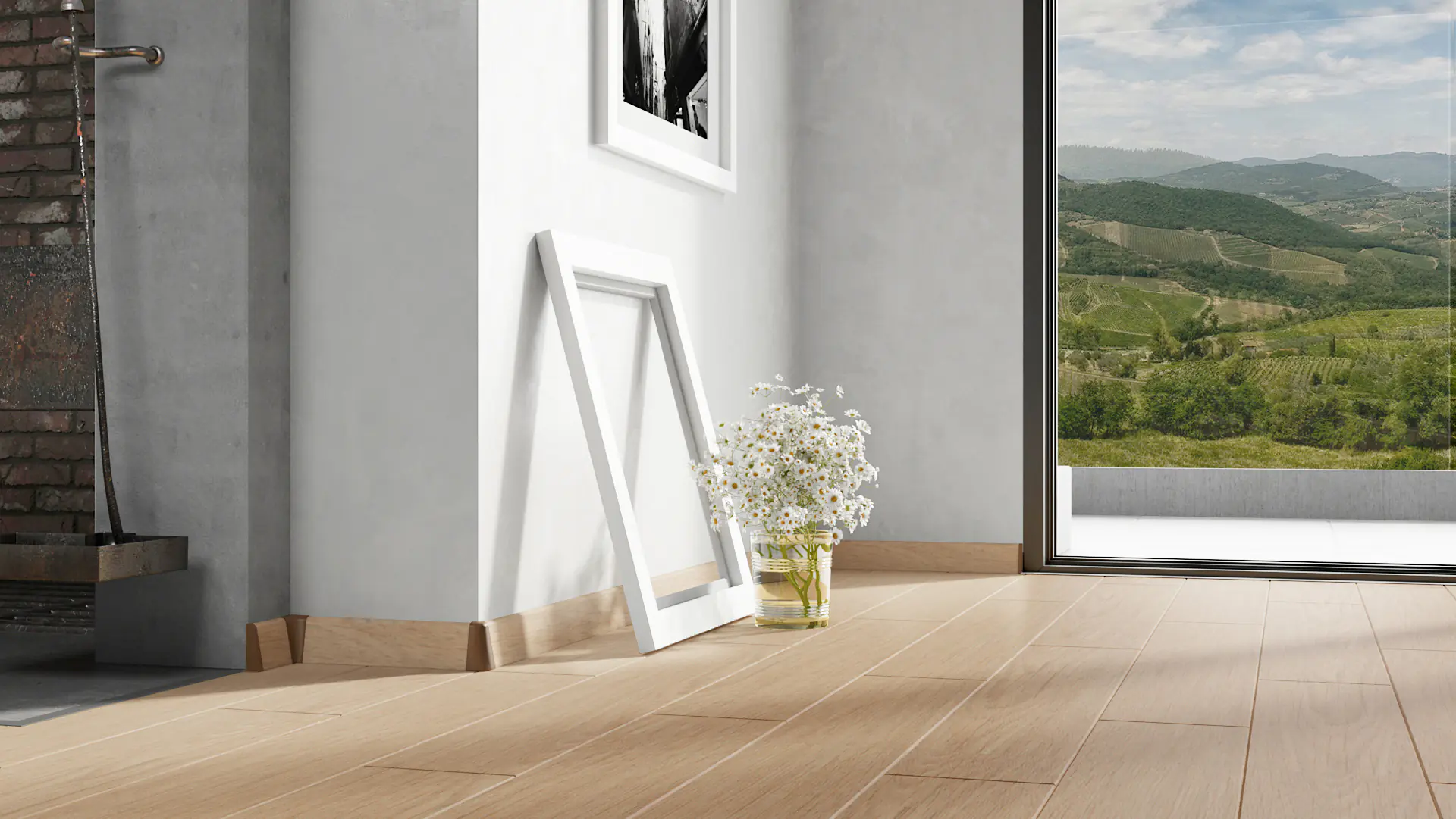 Neuhofer Fußleiste 240 cm 58 x 19 mm Traubeneiche