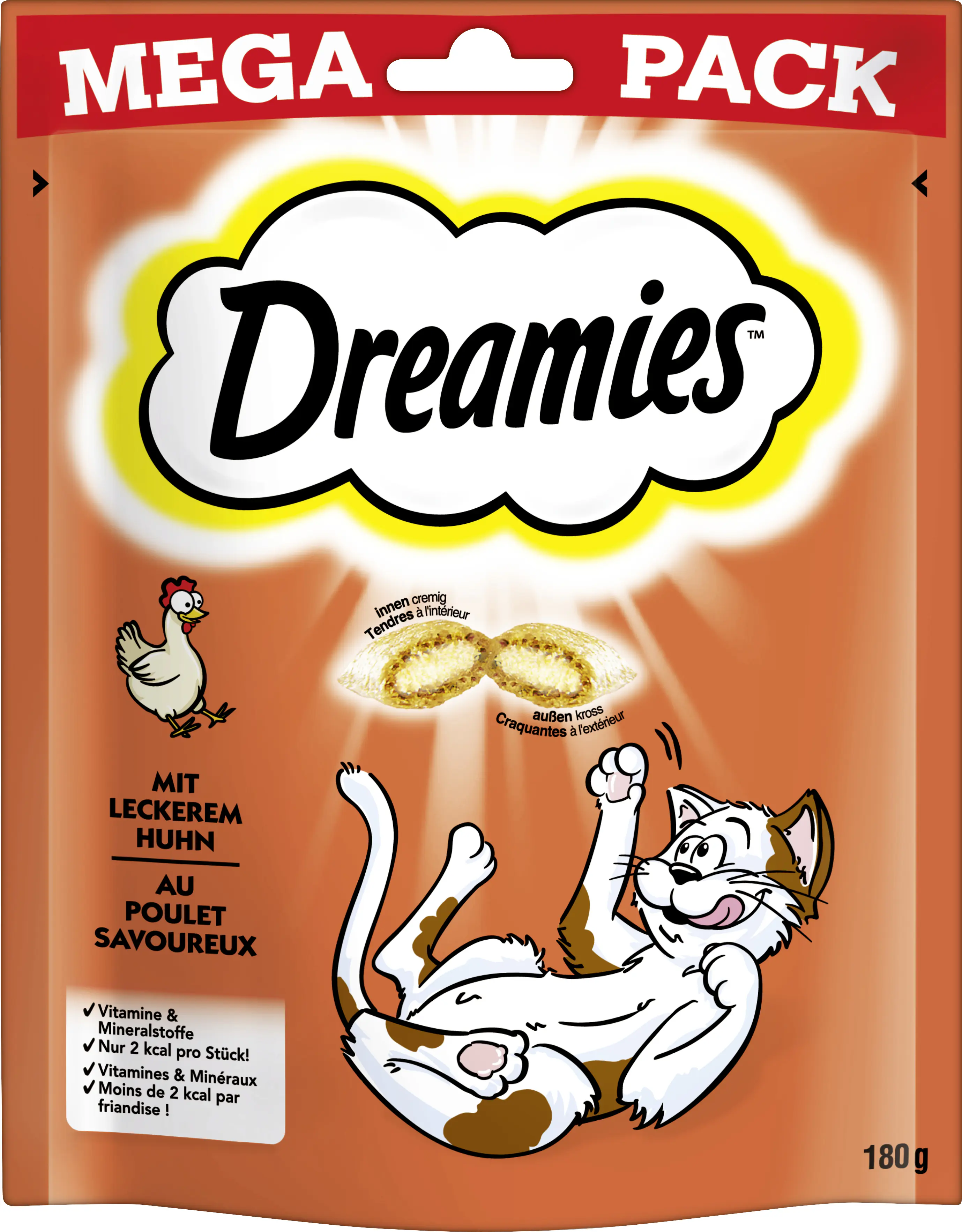 DREAMIES Katzensnack mit Huhn 180 g Mega Pack DREAMIES Katzensnack mit Huhn 180 g Mega Pack