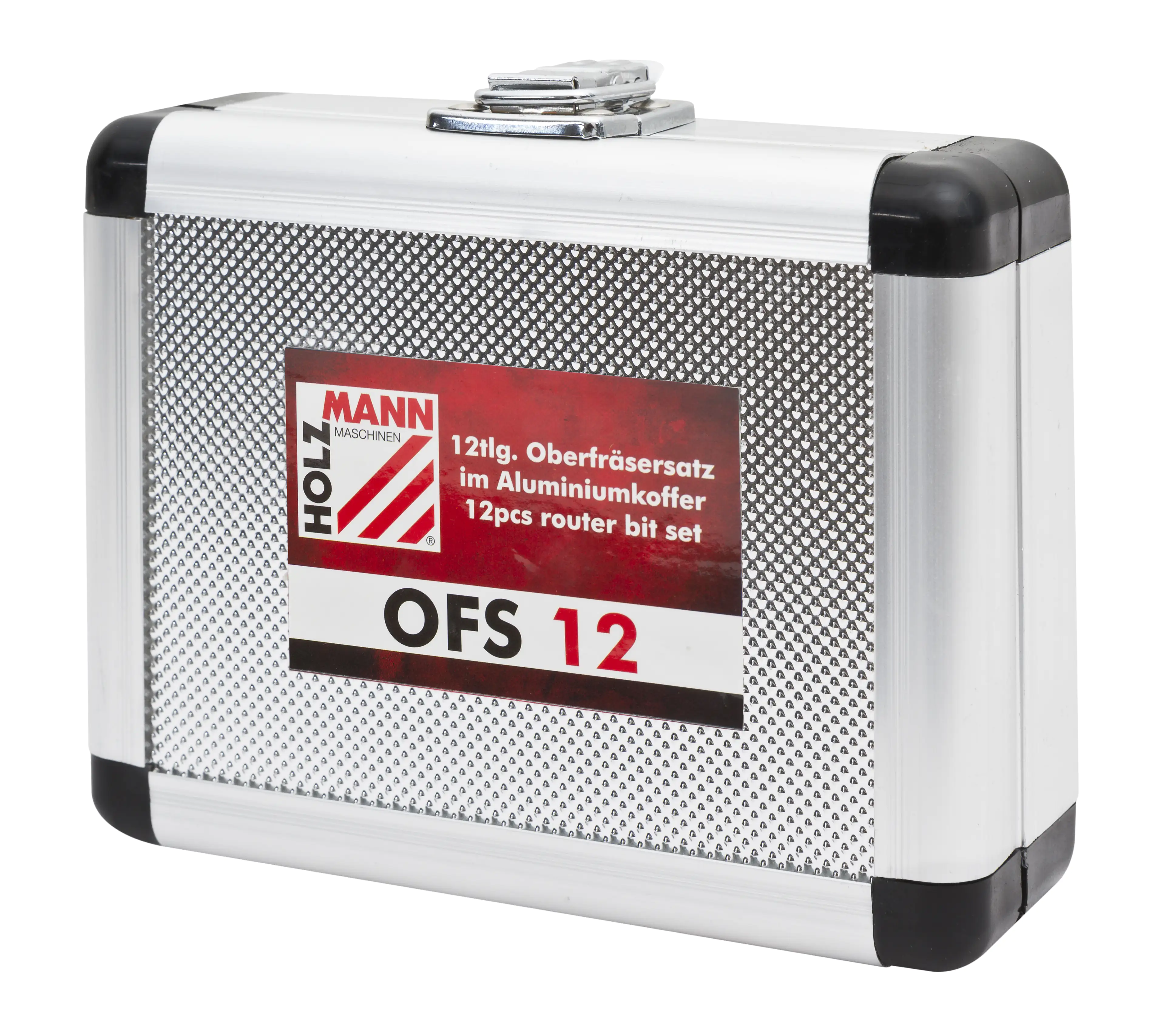Holzmann Oberfräsersatz OFS12 12-teilig im Aluminiumkoffer Holzmann Oberfräsersatz OFS12 12-teilig im Aluminiumkoffer