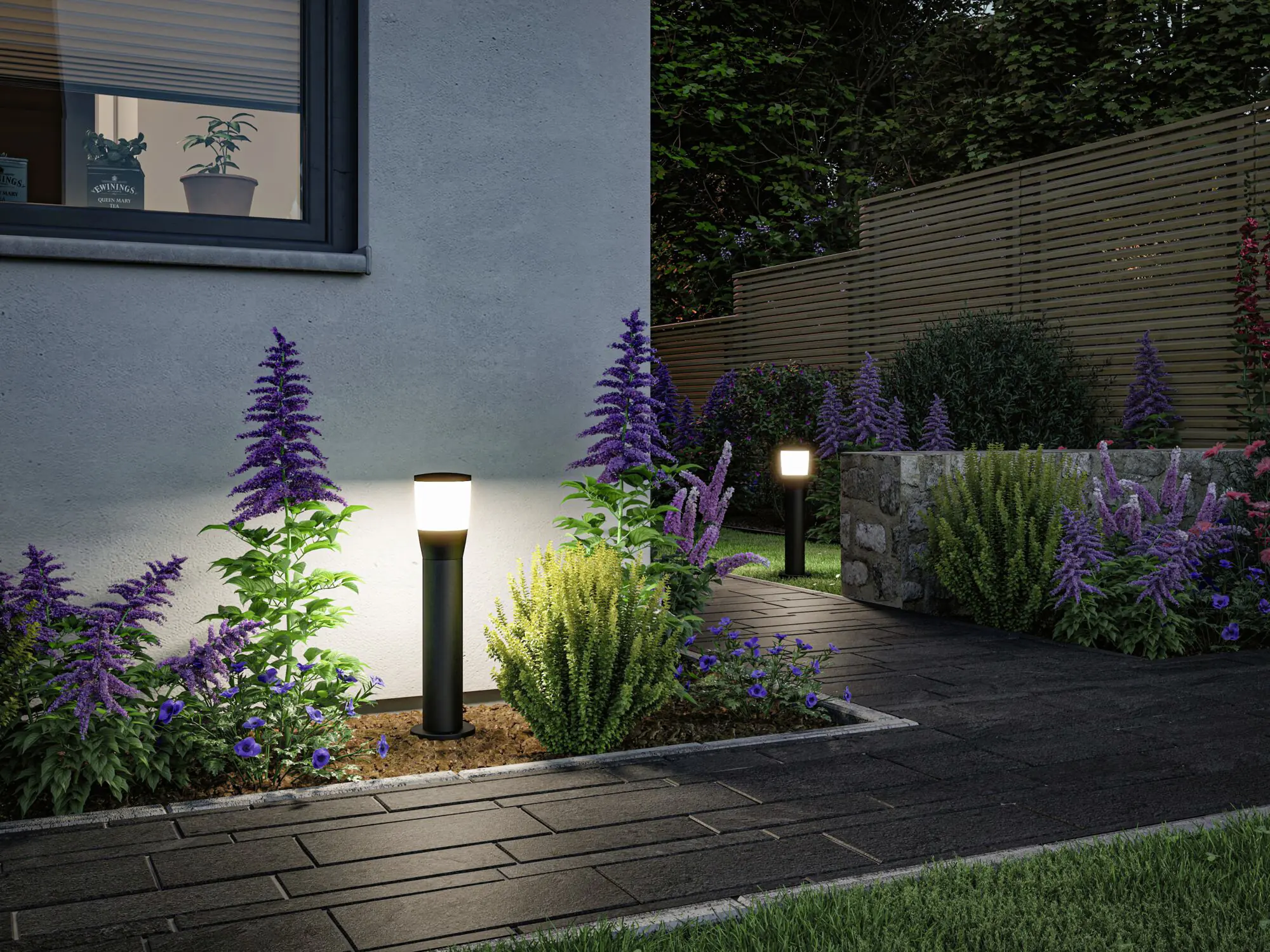 Paulmann LED Pollerleuchte Bako anthrazit 50 x 12,3 cm E14