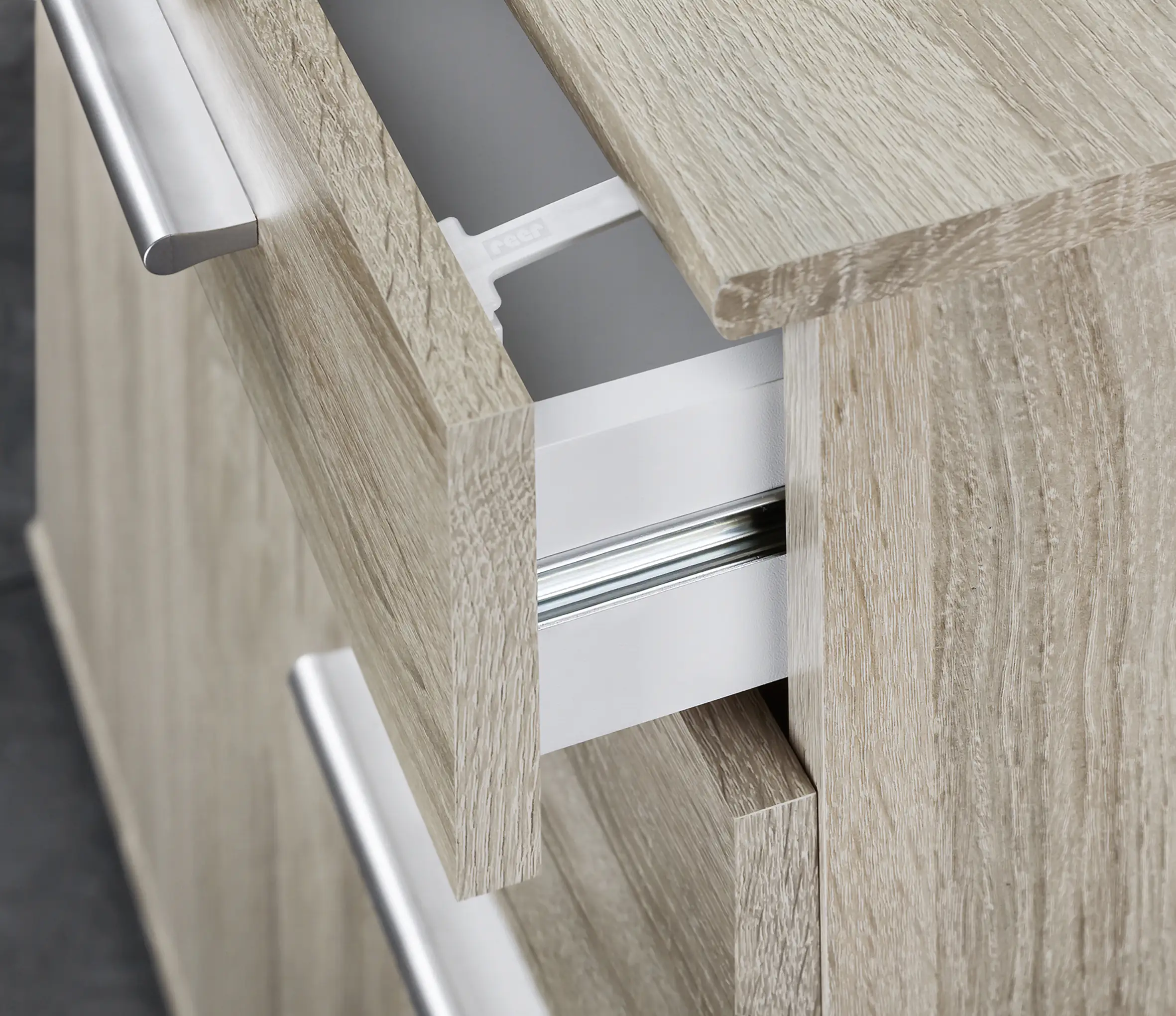 4013283710104_2067871 reer Schrank-und Schubladensicherung mit Montagehilfe, weiß, 3 Stück