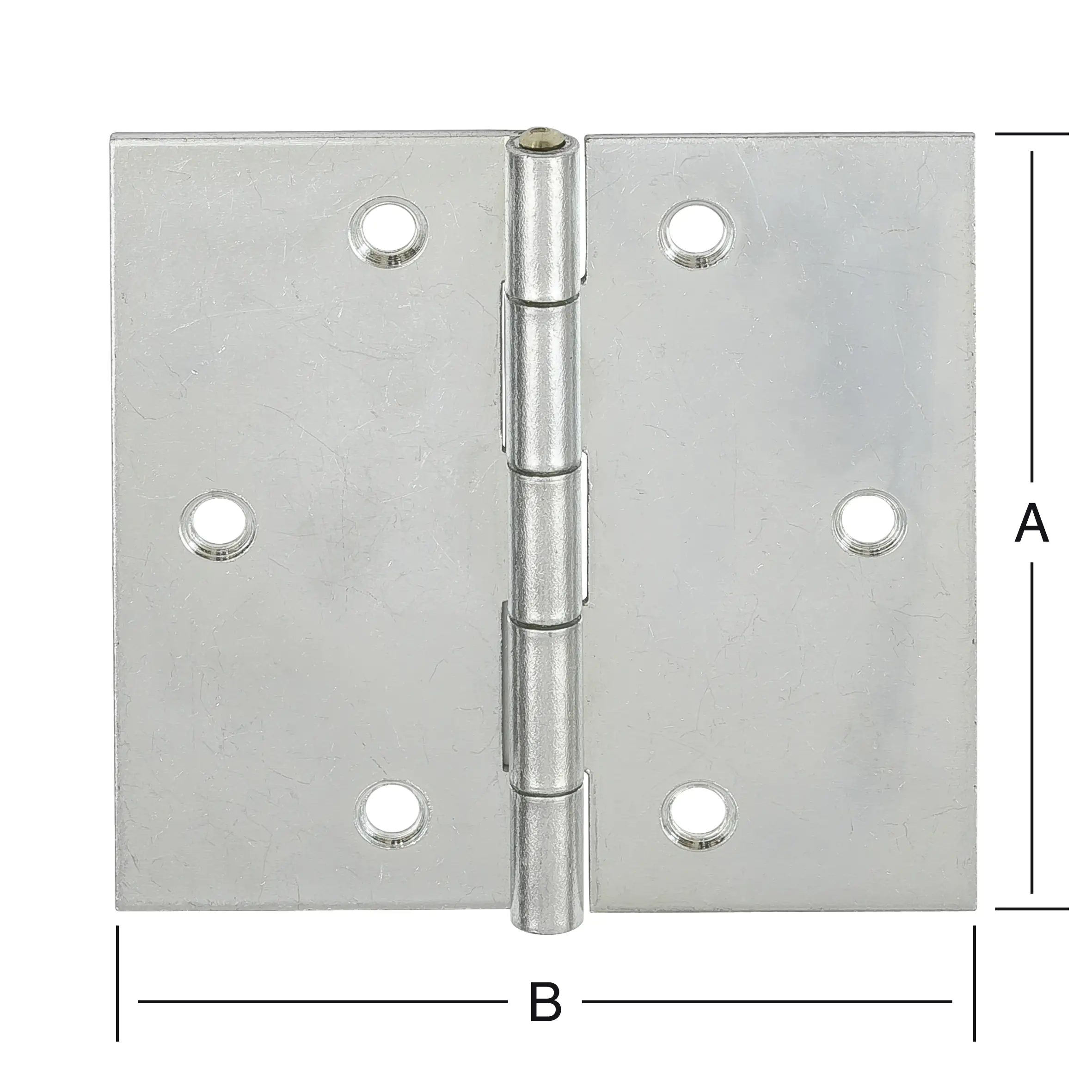 Vormann Käntige Scharniere verzinkt 80 x 80 mm
