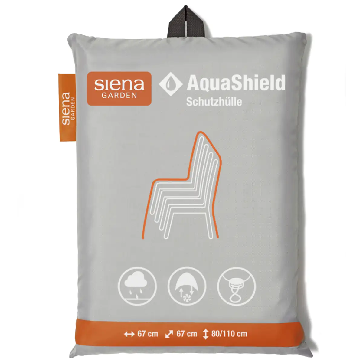 4055938018302 Siena Garden AquaShield Stapelstuhlhülle 67 x 67 x 80/110 cm