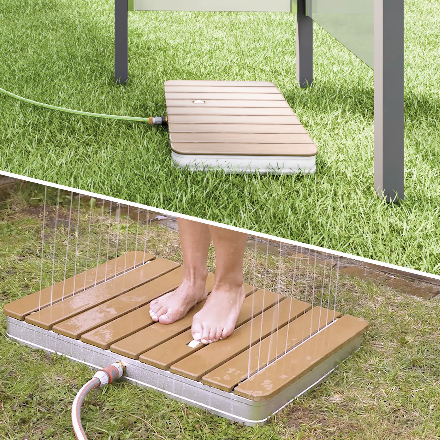 Breuer Bodendusche Fontana eckig 70 x 55 cm, Holz Breuer Bodendusche Fontana eckig 70 x 55 cm, Holz