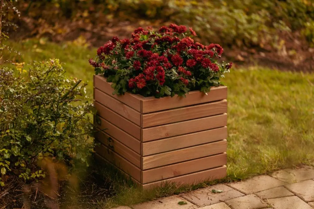 Upyard Hochbeet ProPlanter Single Holz 36,5 x 36,5 cm natur