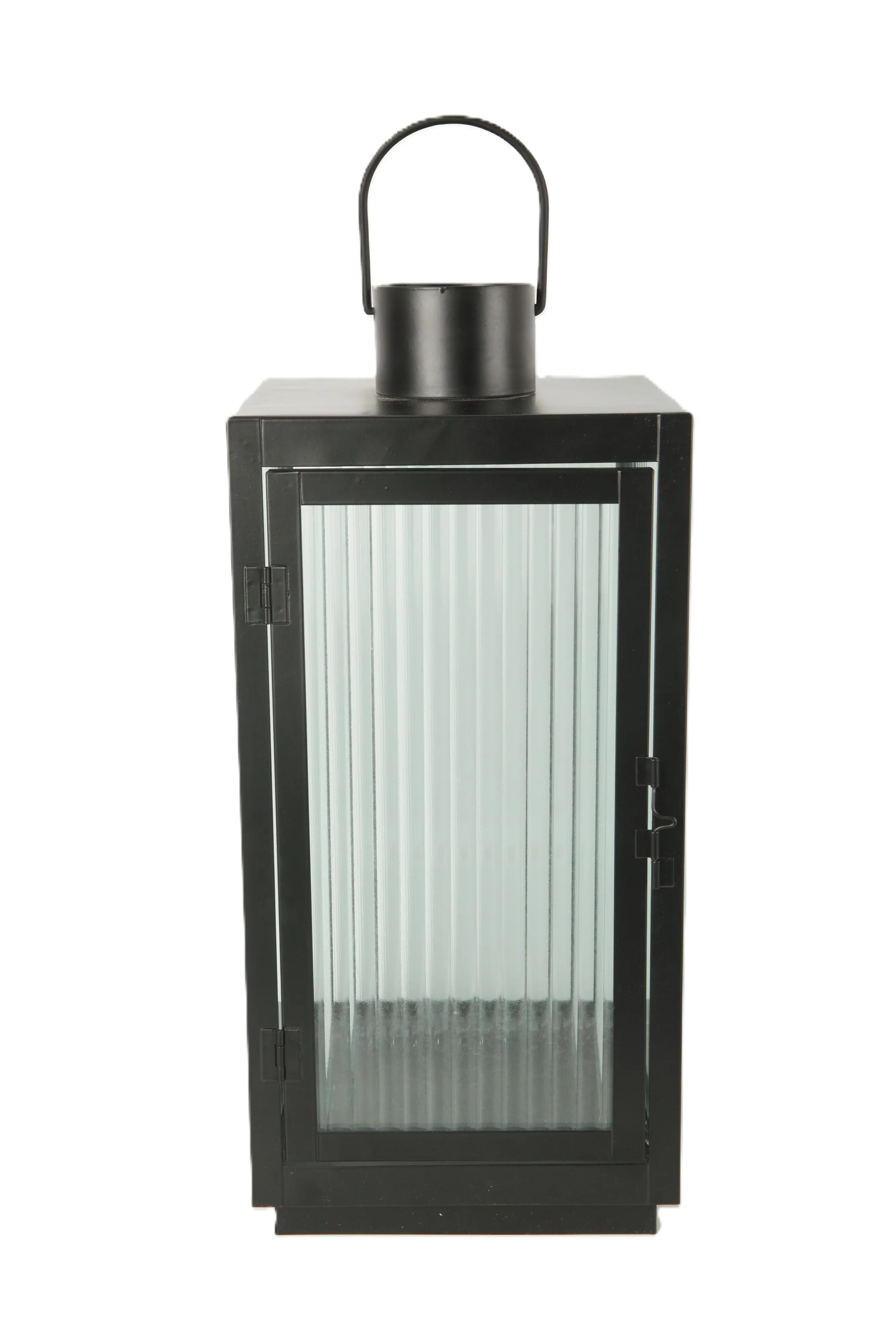 TrendLine Deko Laterne Metall 20 x 20 x 47 cm schwarz
