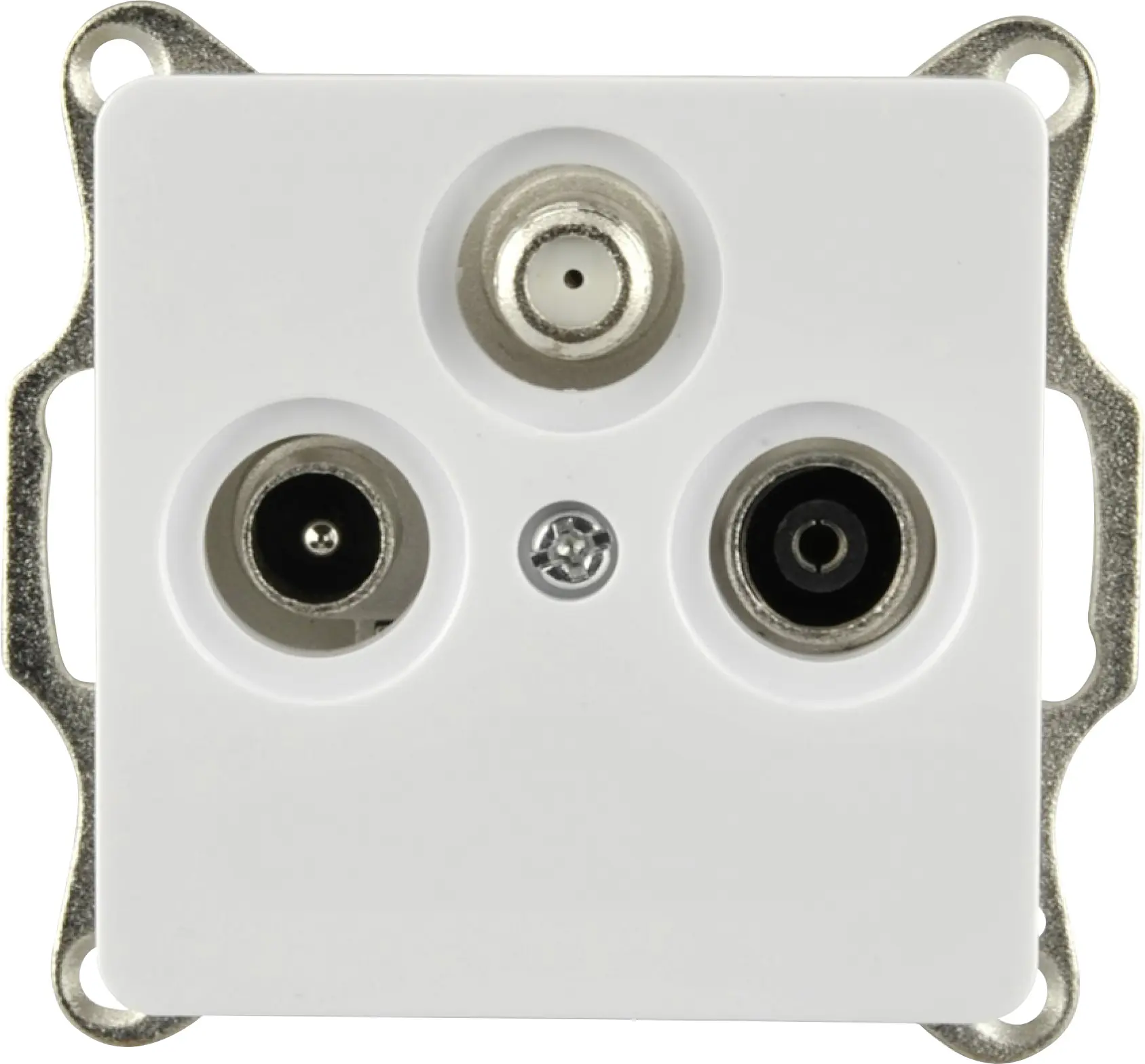 Unitec SAT- Antennensteckdose Genua ultraweiß